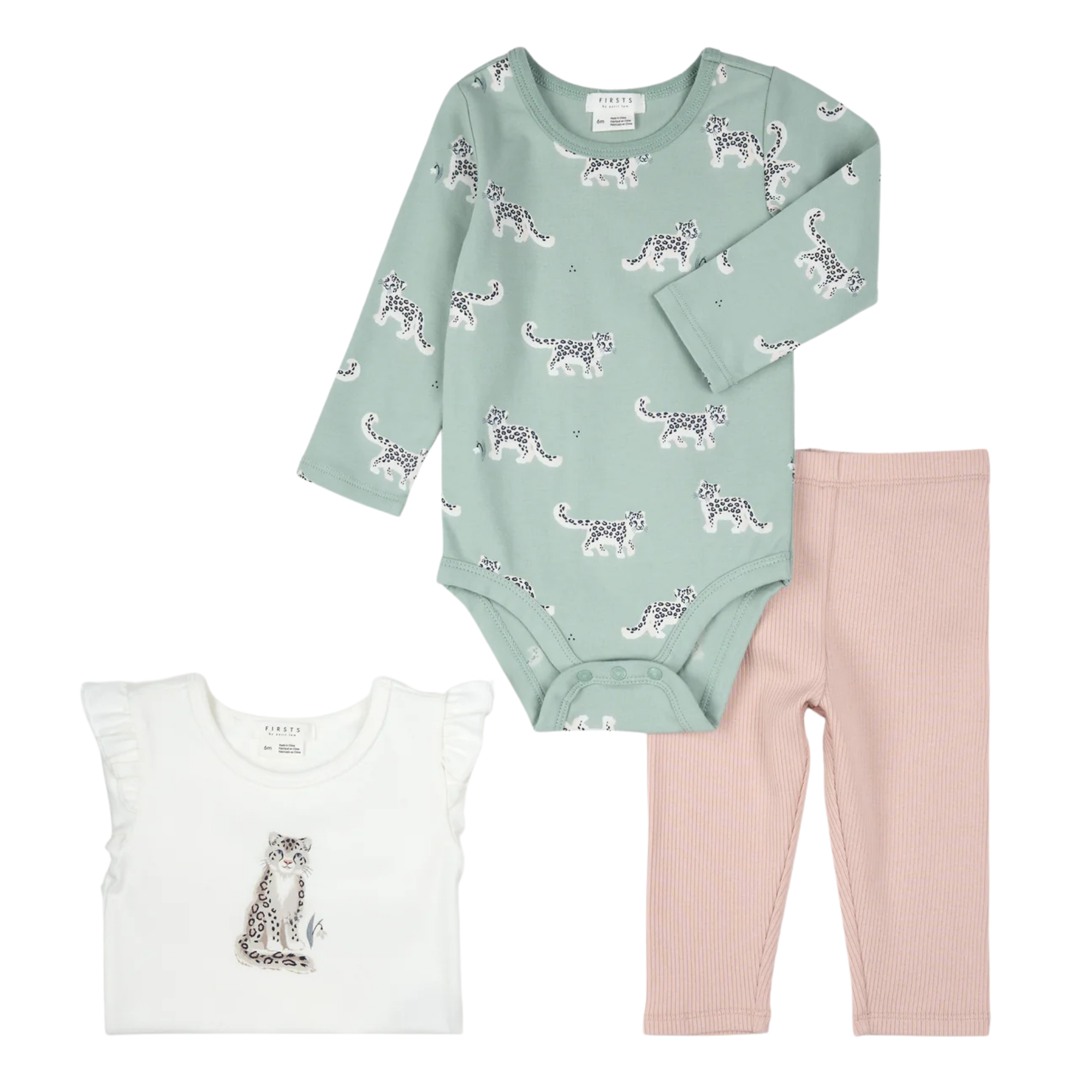 Ensemble 3 pièces FIRSTS Snow Leopard