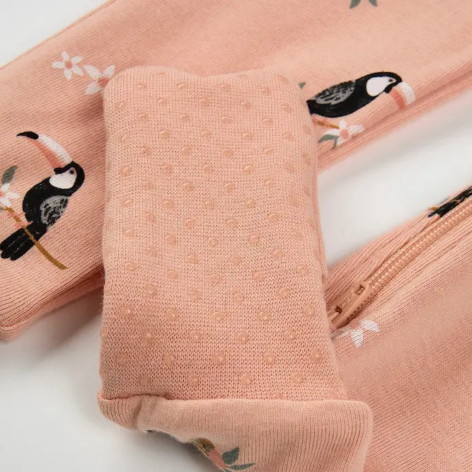 FIRSTS Toucans on Papaya Convertible Sleeper