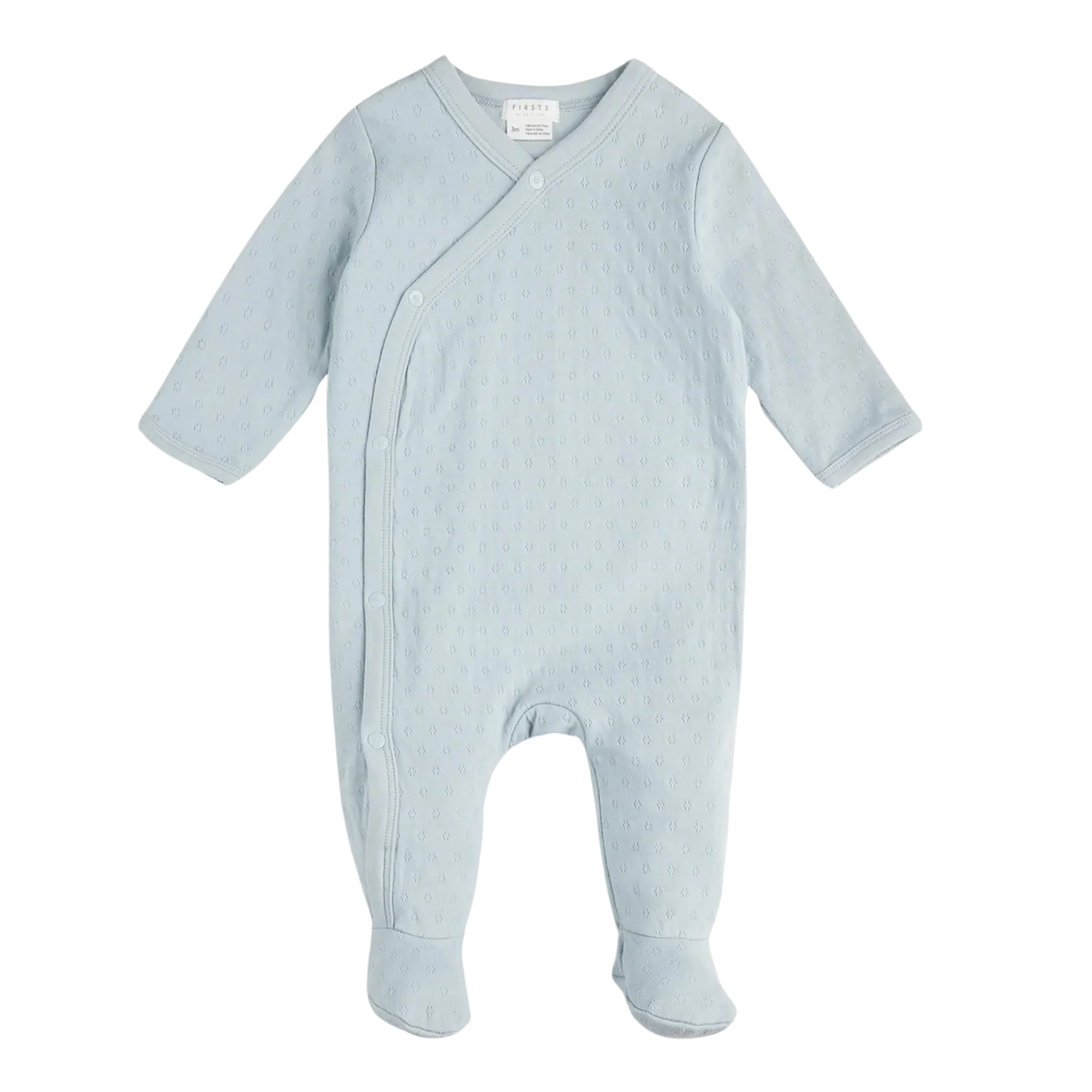 FIRSTS Light Blue Pointelle Knit Cross Body Sleeper