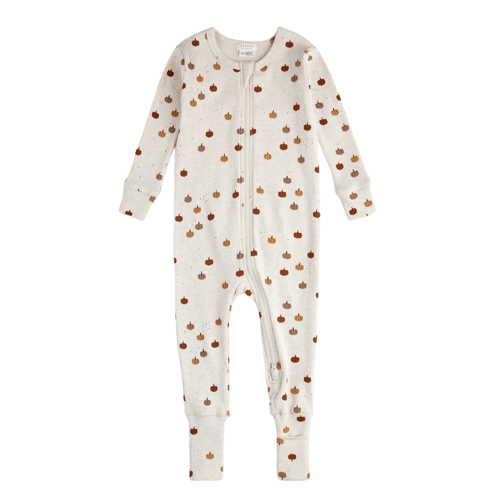 FIRSTS Pumpkin Patch Print on Oatmeal Convertible Sleeper