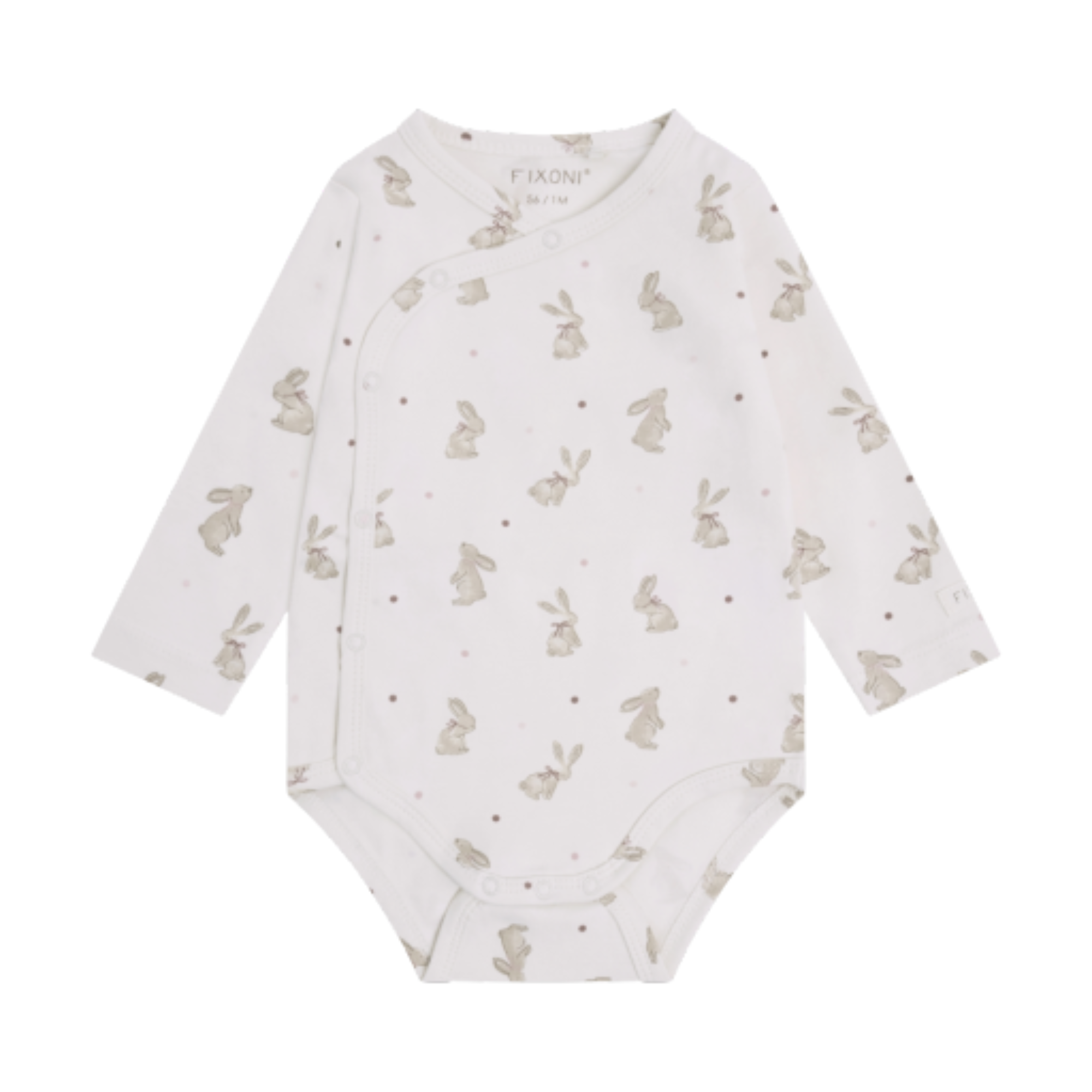 FIXONI Bow Bunny LS Wrap Bodysuit Pale Lilac