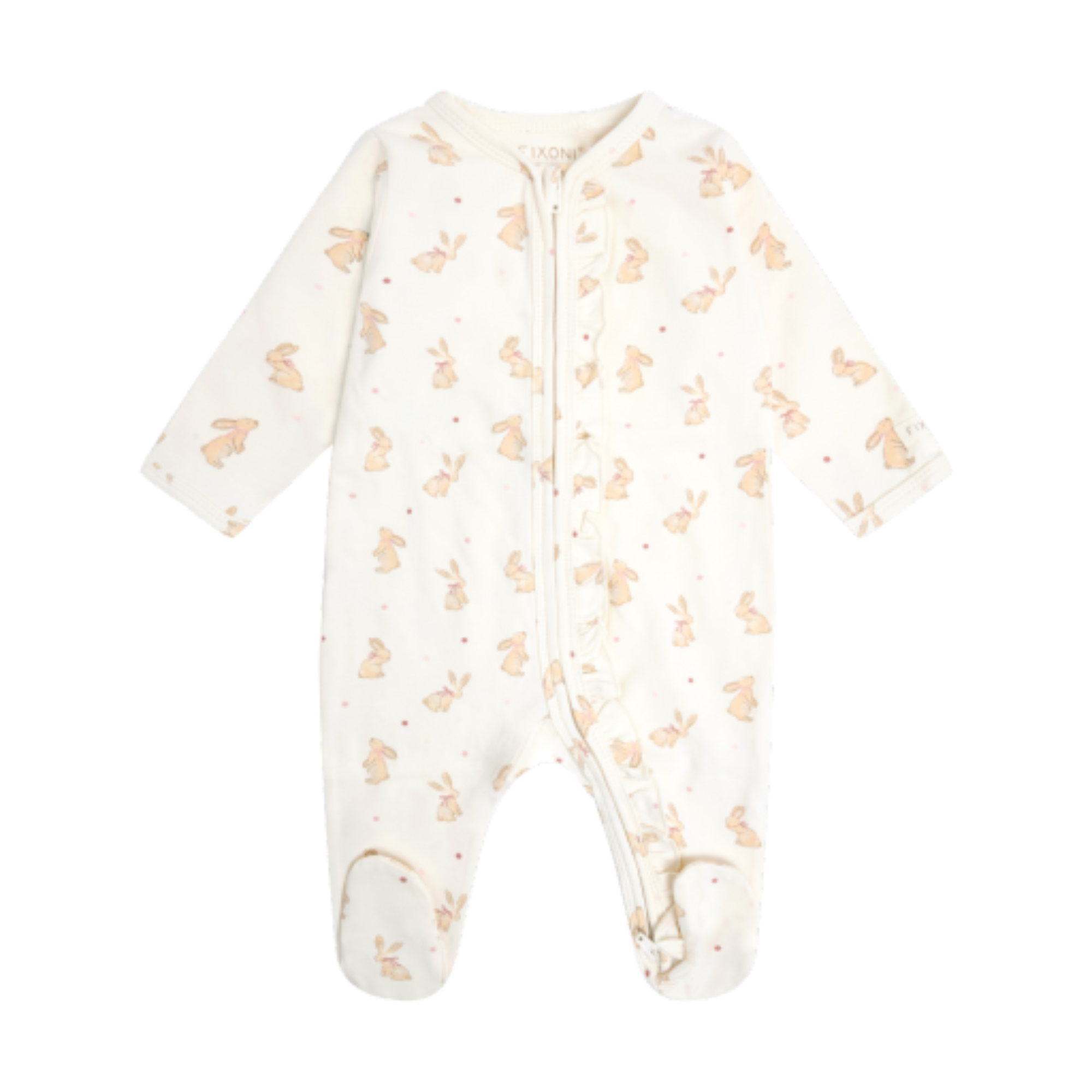 FIXONI Bow Bunny Nightsuit with Feet Pale Lilac