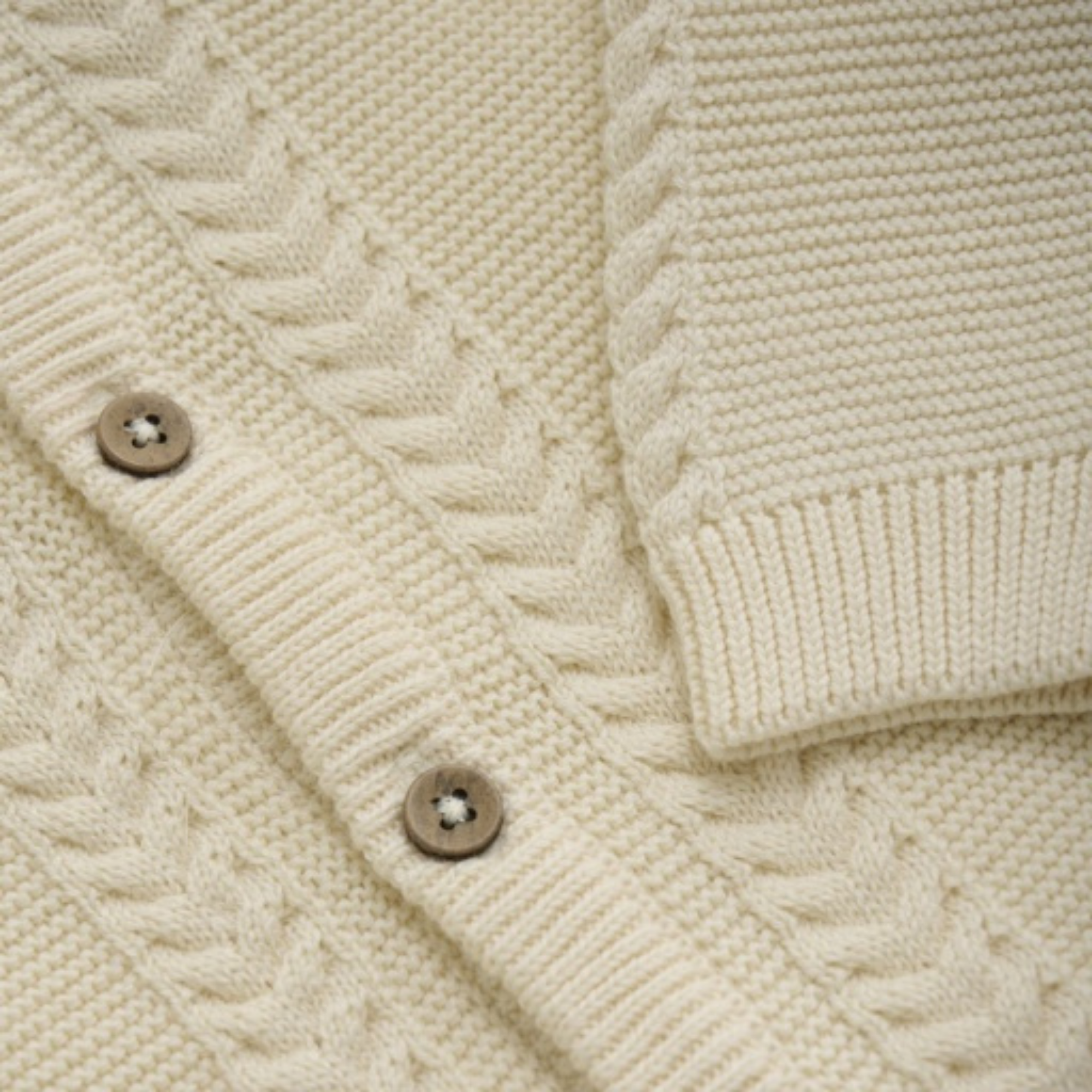 FIXONI Cardigan Knit - Eggnog