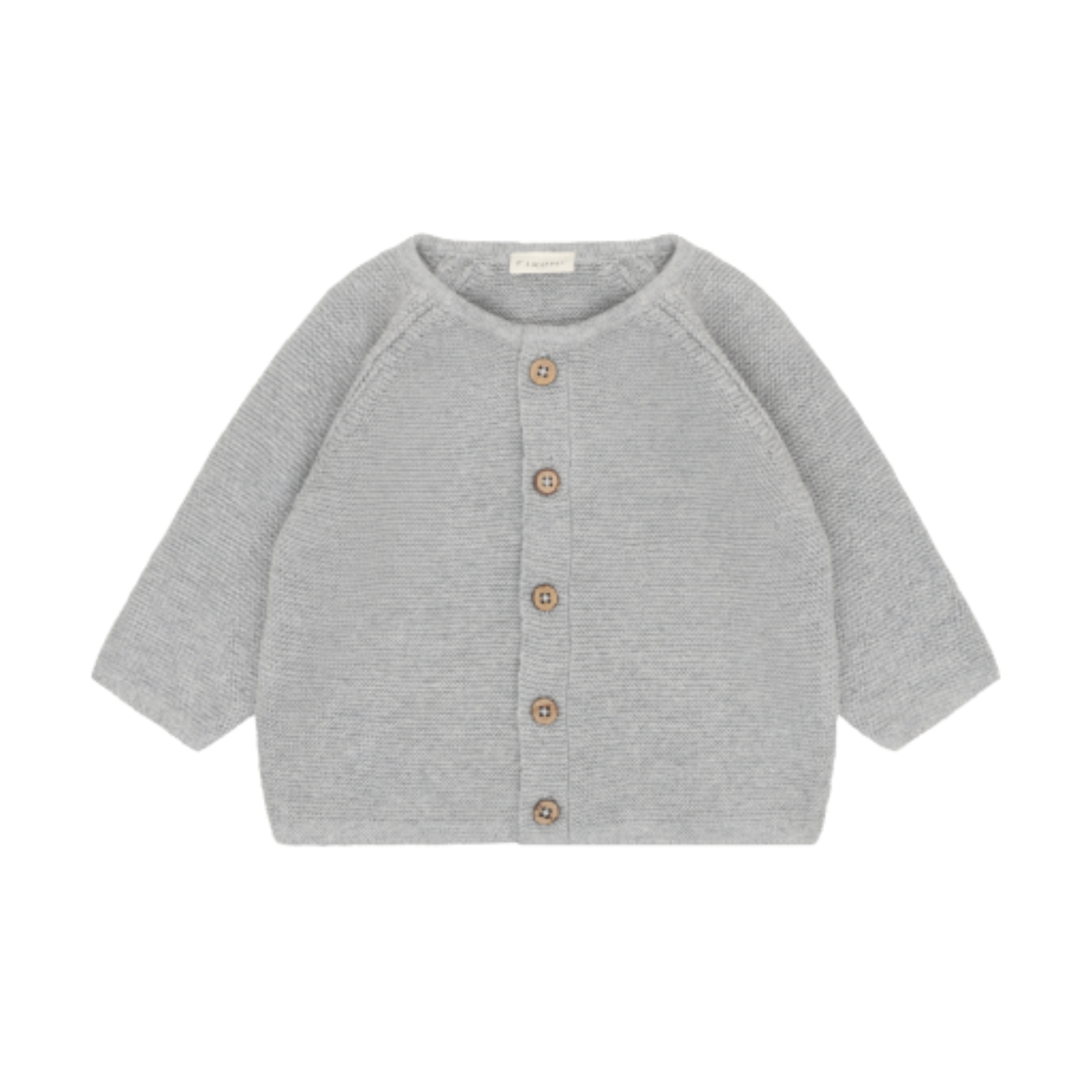 FIXONI Cardigan Knit Flint Gray Melange