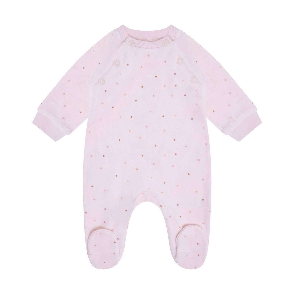 FIXONI Dots LS Romper Velour Pale Lilac