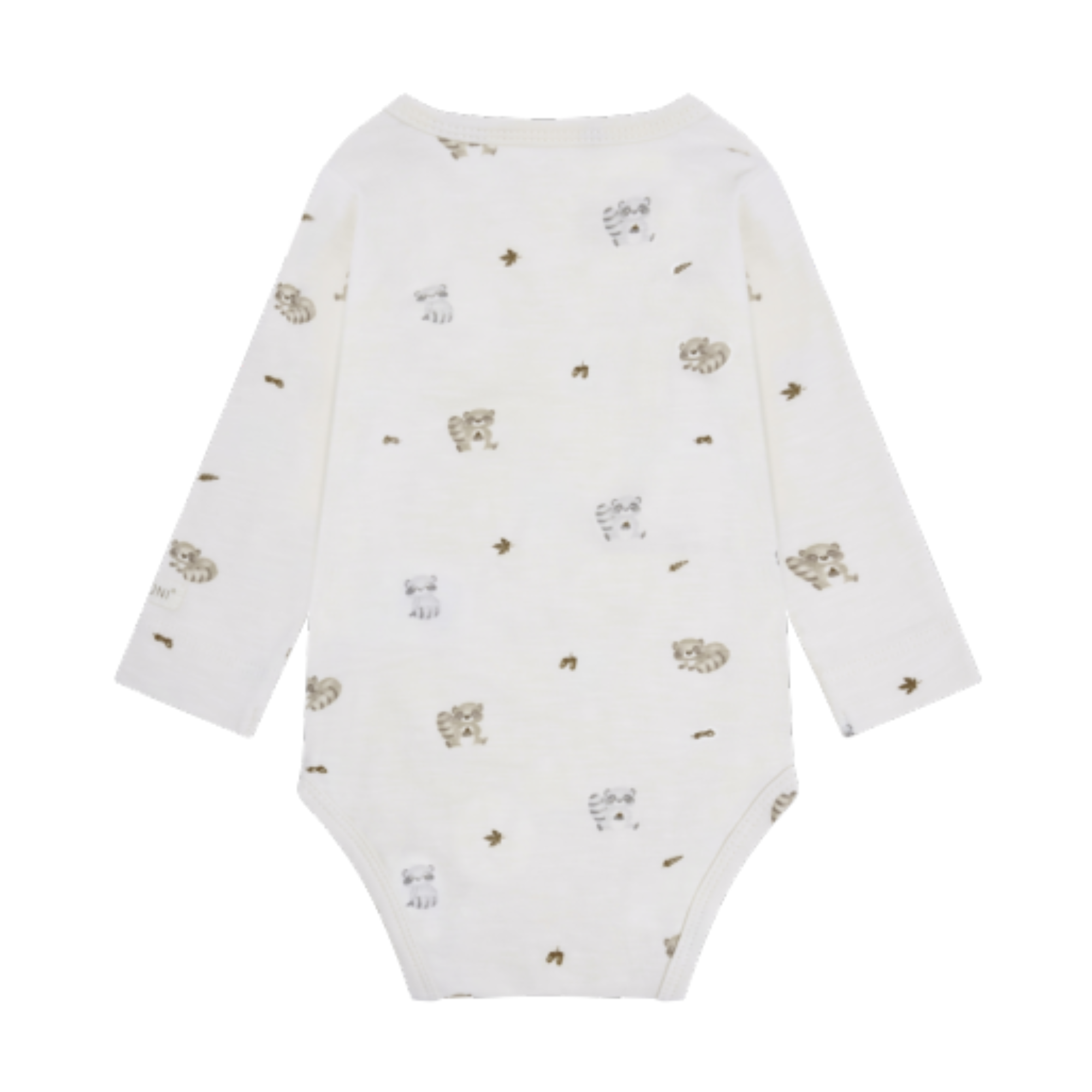 FIXONI Raccoon LS Bodysuit Eggnog