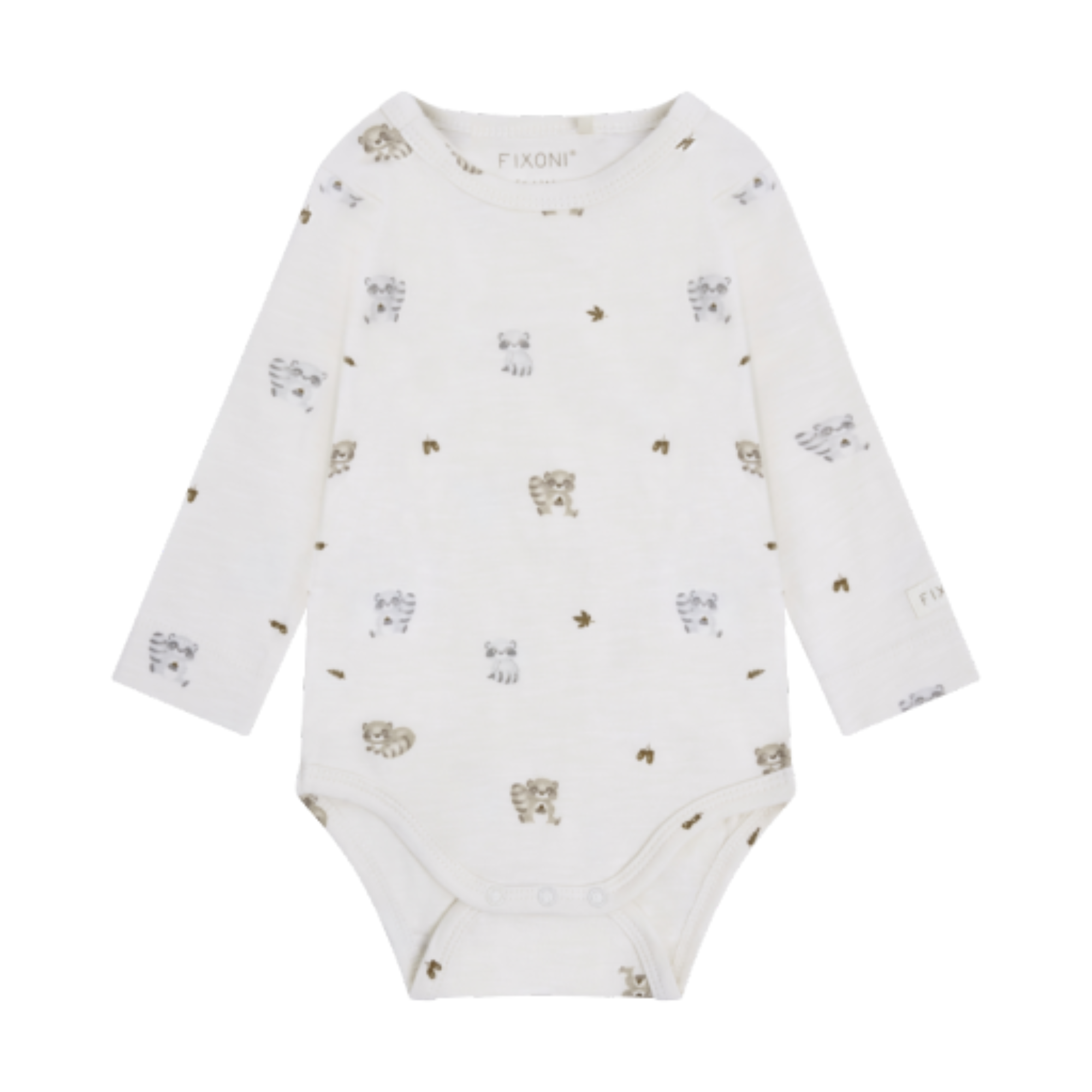 FIXONI Raccoon LS Bodysuit Eggnog