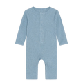 FIXONI Romper LS Melange Rib - Mountain Spring