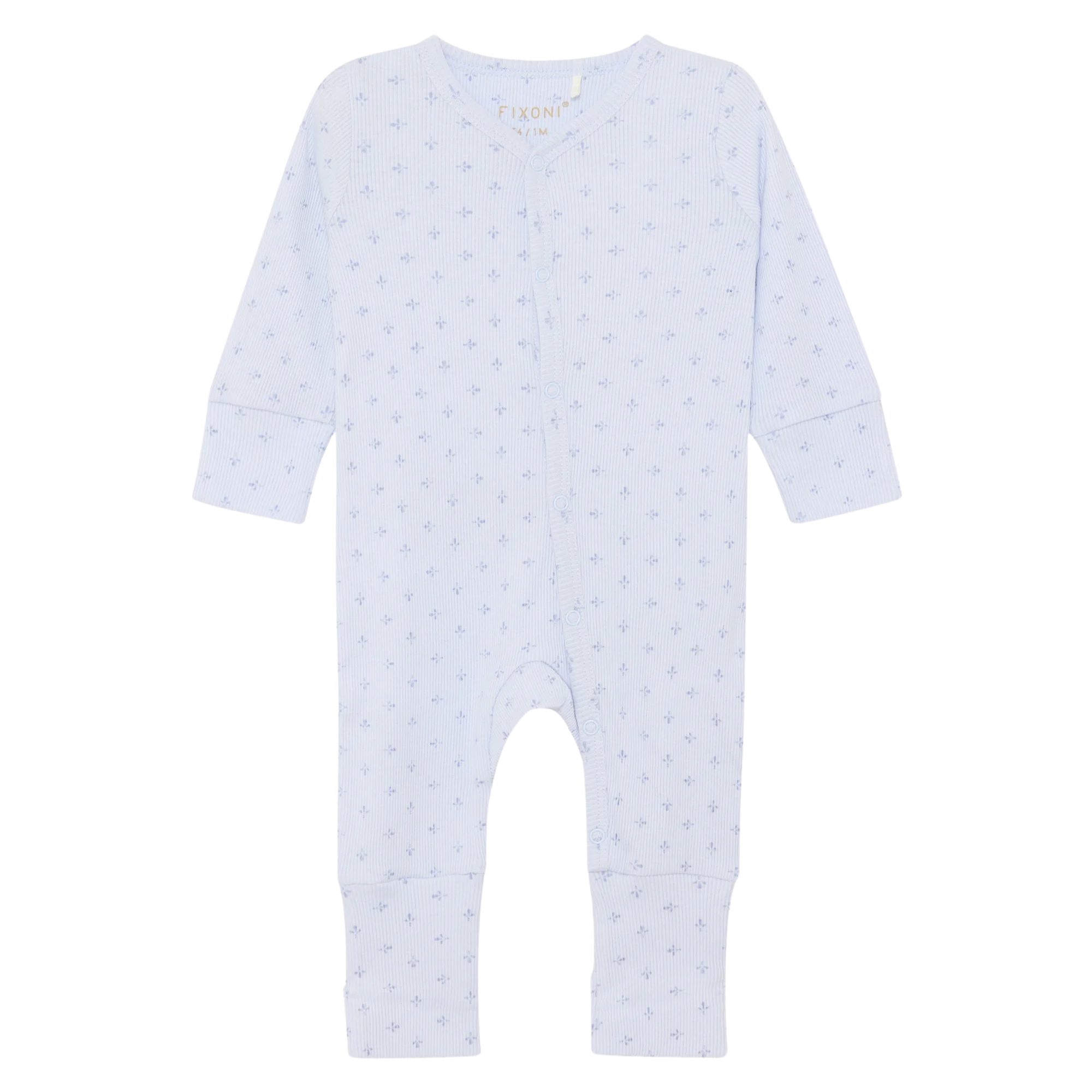 FIXONI Romper LS Rib - Arctic Ice