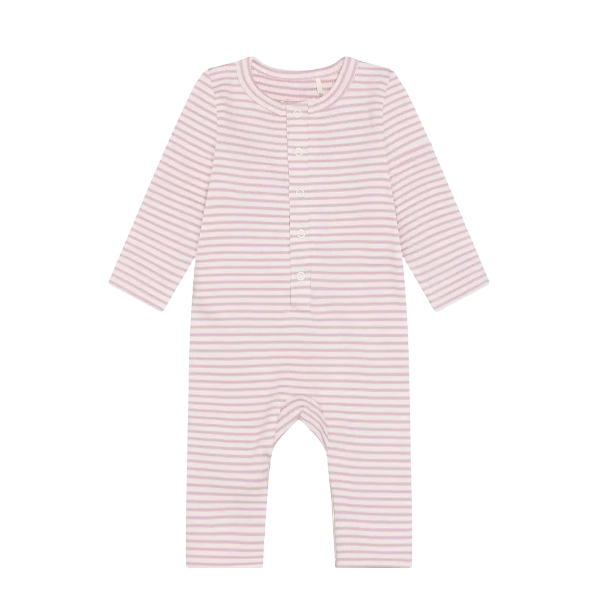 FIXONI Romper LS Rib - Bleached Mauve