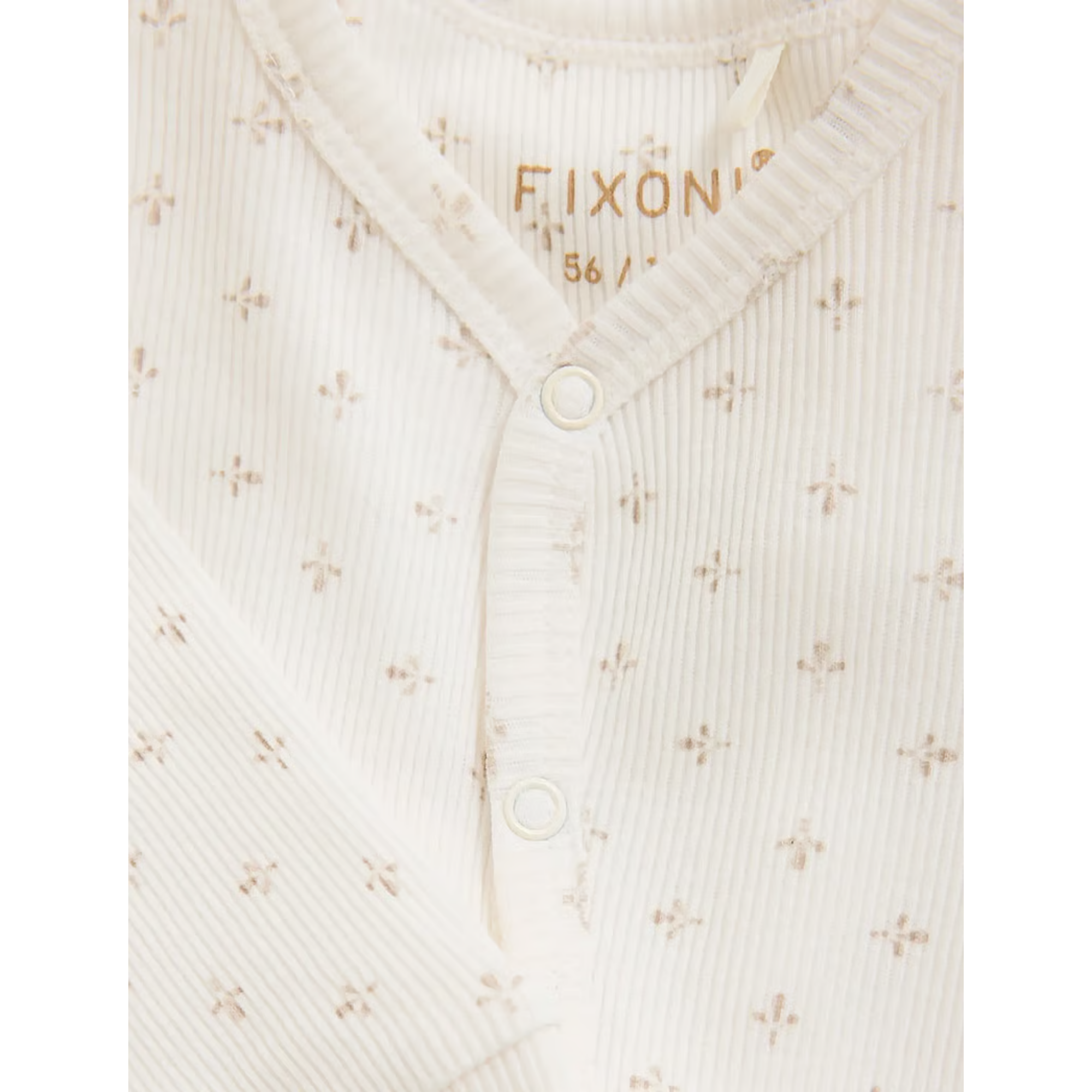 FIXONI Romper LS Rib - Gardenia