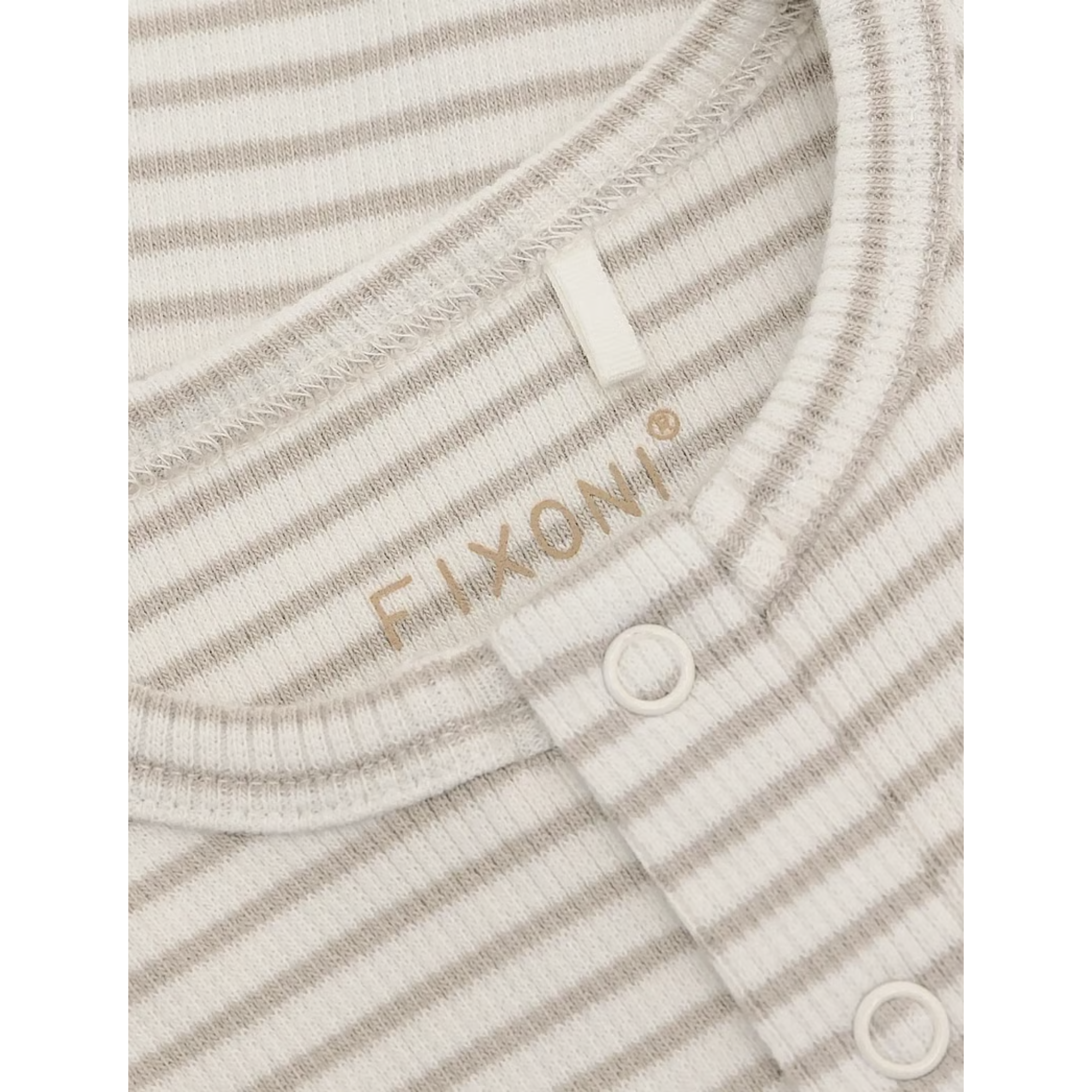 FIXONI Romper LS Rib - Pure Cashmere