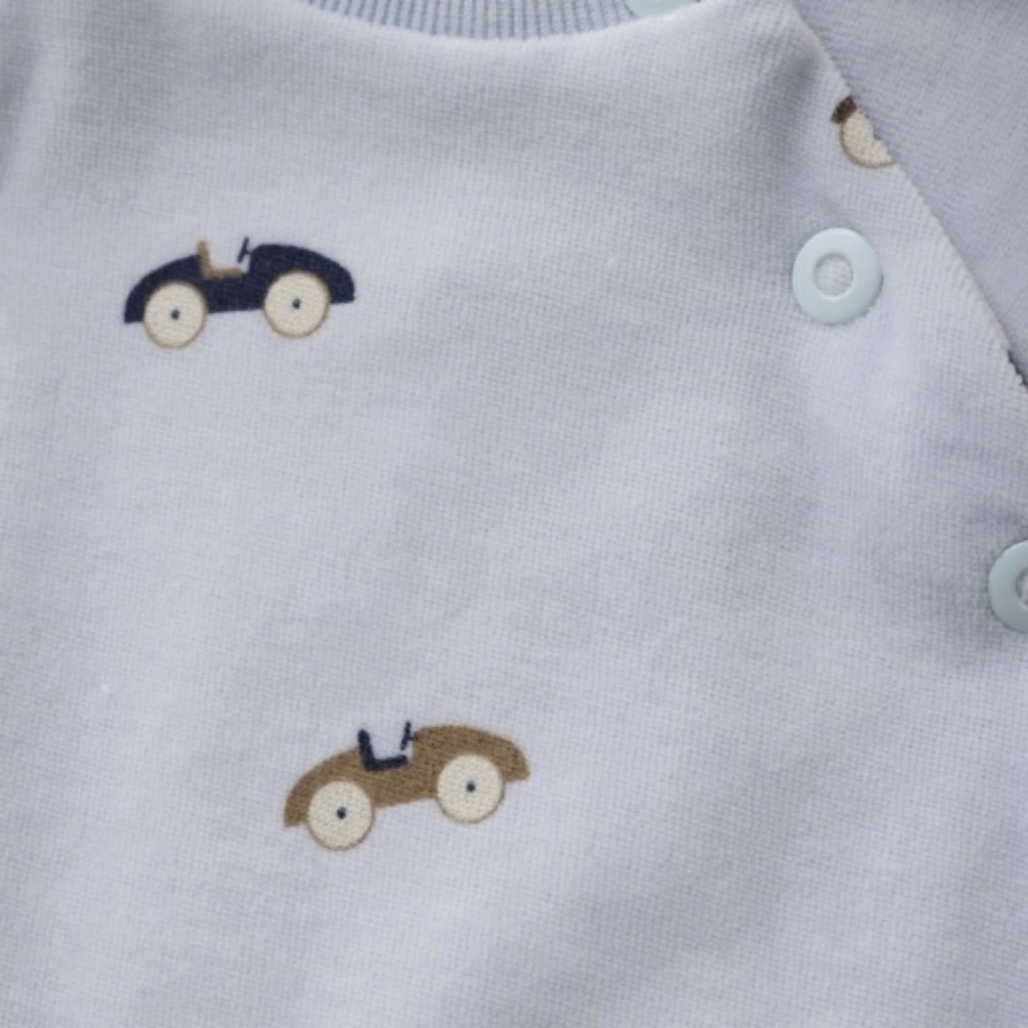 FIXONI Romper LS Velour - Arctic Ice