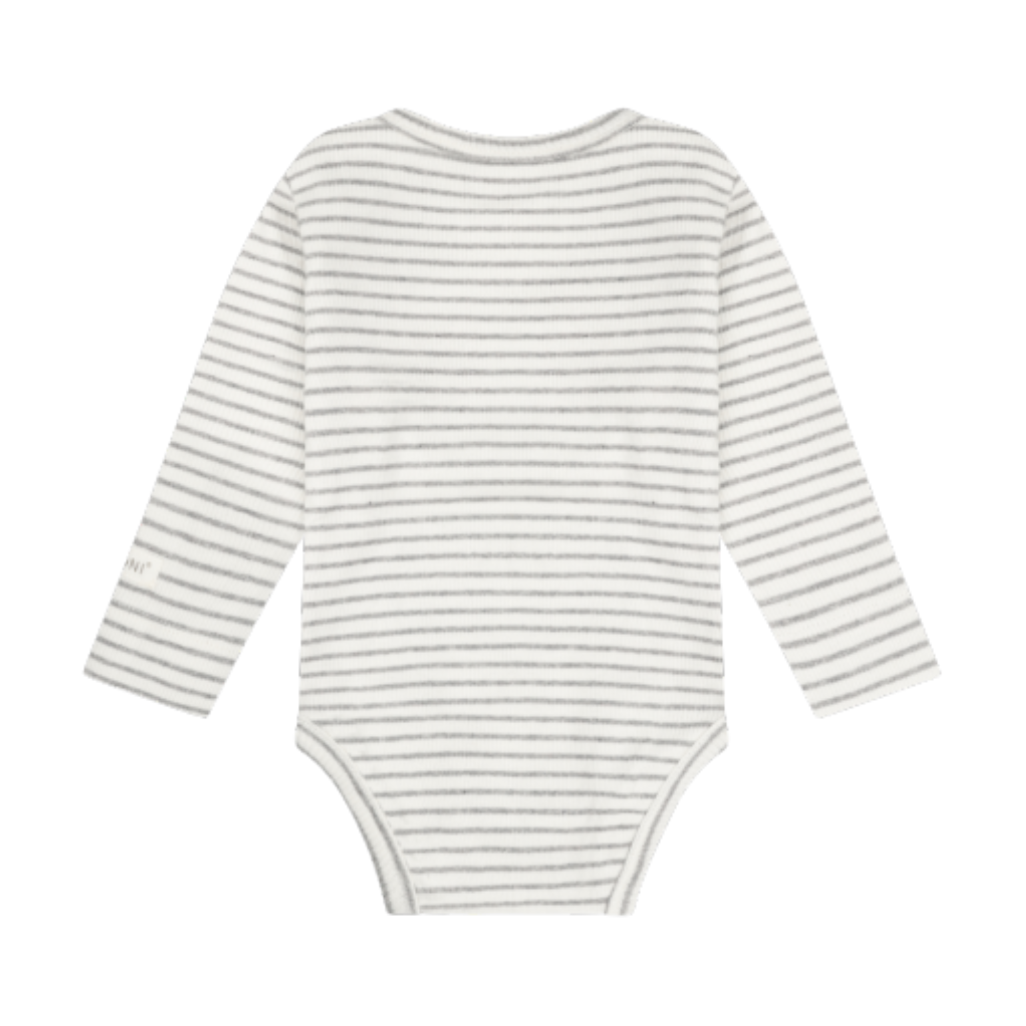 FIXONI Stripe LS Bodysuit Flint Gray Melange
