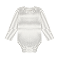 FIXONI Stripe LS Bodysuit Flint Gray Melange