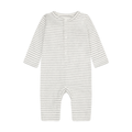 FIXONI Stripe LS Romper Flint Gray Melange