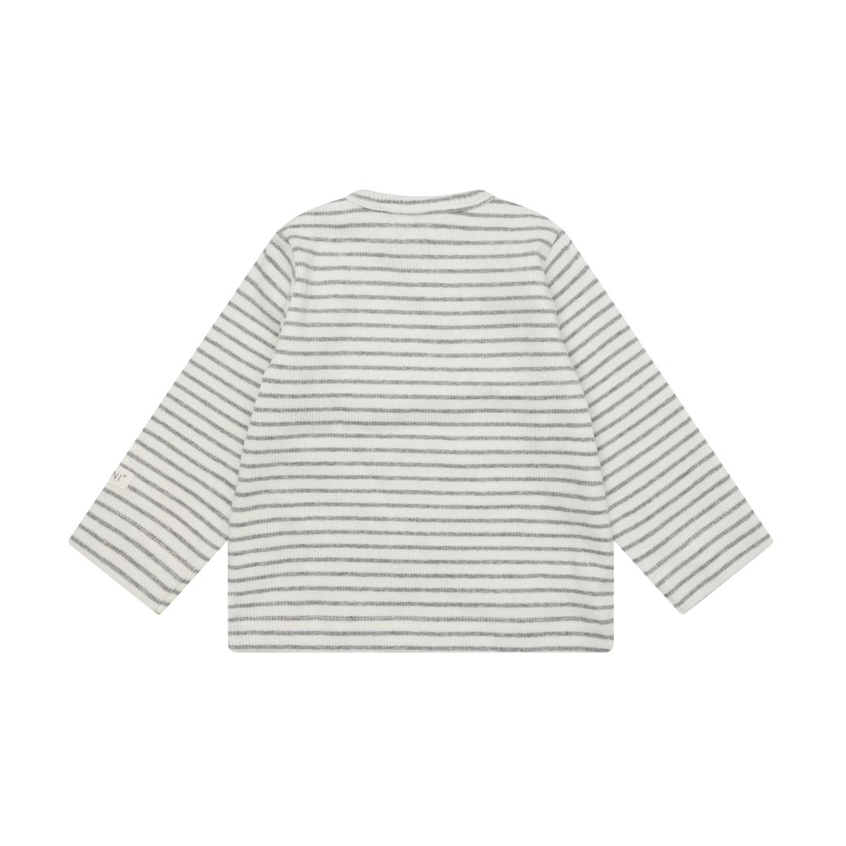 FIXONI Stripe T-Shirt LS Flint Gray Melange