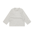 FIXONI Stripe T-Shirt LS Flint Gray Melange