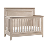 Thumbnail for MONOGRAM by namesake Beckett Rustic 4-in-1 Convertible Flat Top Crib - Sandbar