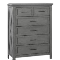 Thumbnail for MONOGRAM by namesake Emory Farmhouse 6-Drawer Chest - Weathered Charcoal