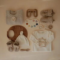 Thumbnail for MUSHIE Cozy Baby Booties - Oatmeal