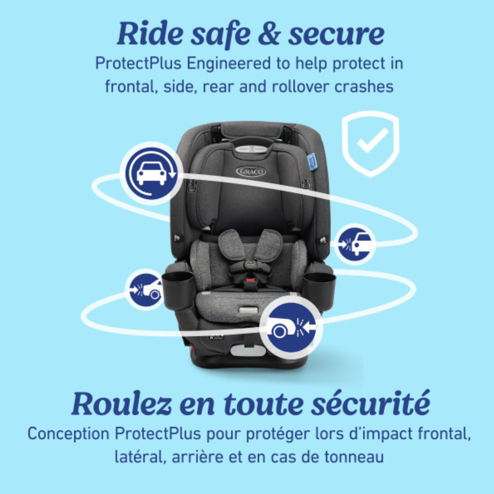 GRACO 4Ever DLX Grad 5-in-1 Slim Car Seat