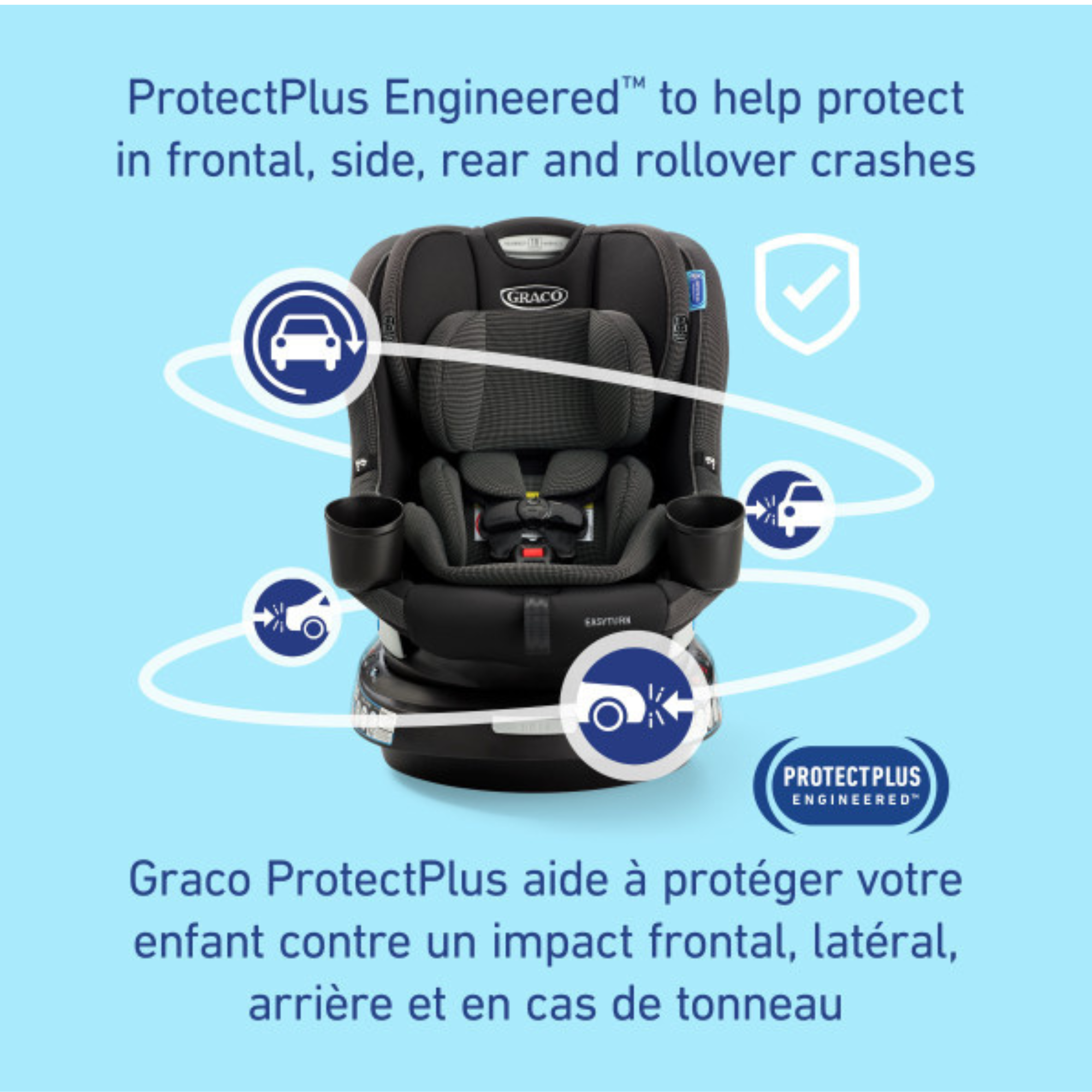 GRACO EasyTurn 360 2-in-1 Convertible Car Seat