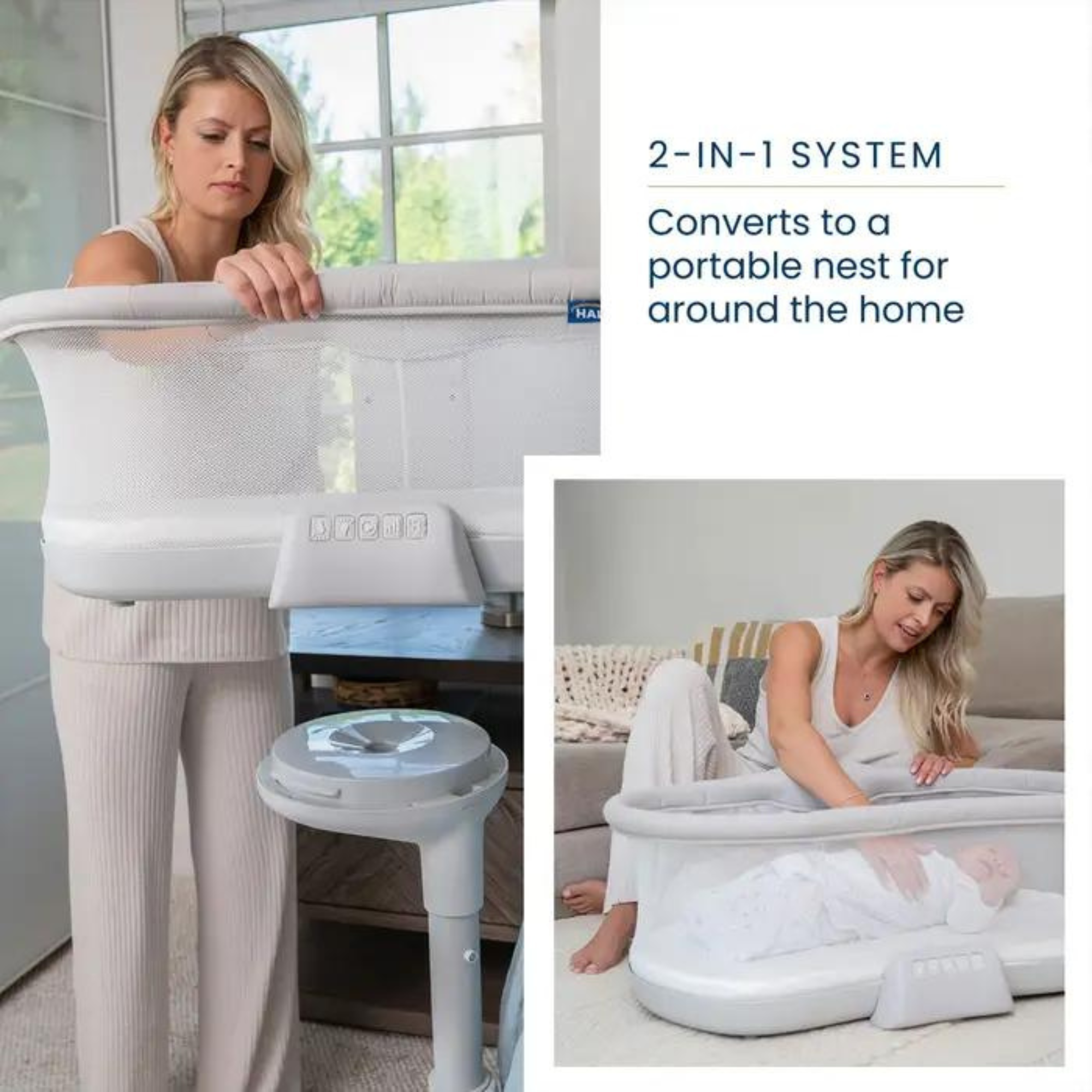 HALO Bassinest Swivel Sleeper Soothe 3.0- Grey