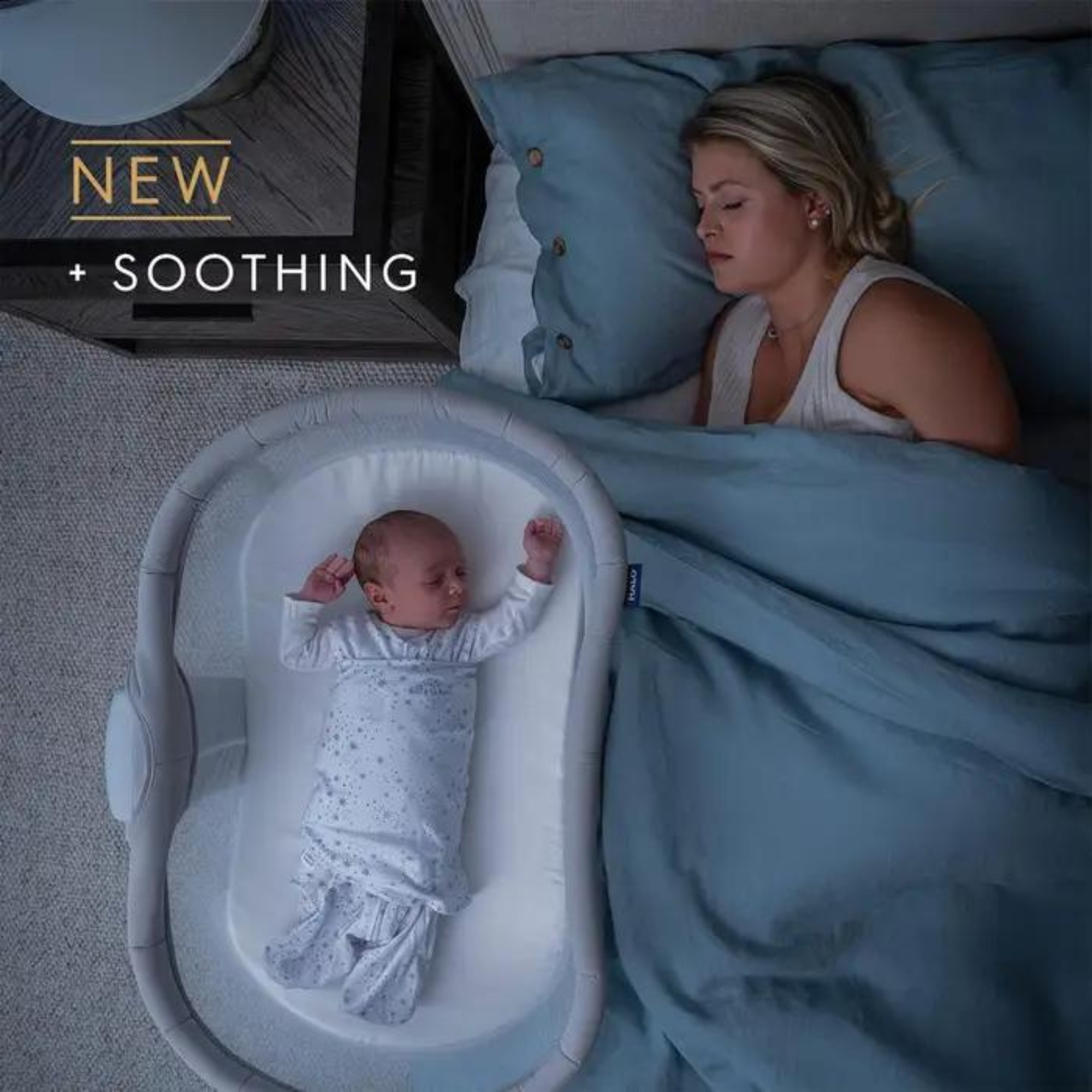 HALO Bassinest Swivel Sleeper Soothe 3.0- Grey