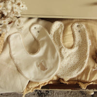 Thumbnail for AVERY ROW Baby Bibs Gift Set - Bunny/Wild Chamomile