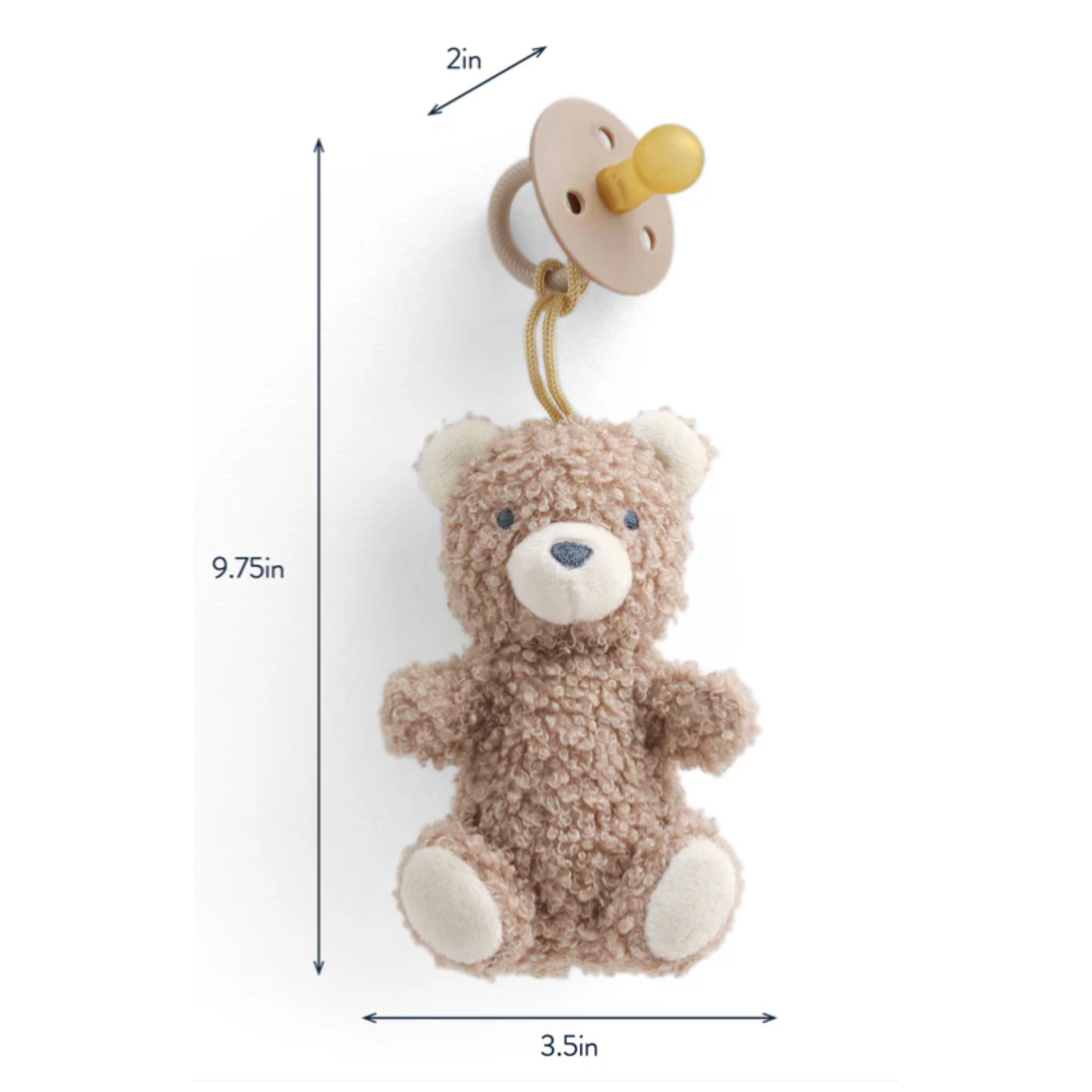 ITZY RITZY Bitzy Pal Natural Rubber Pacifier & Lovey
