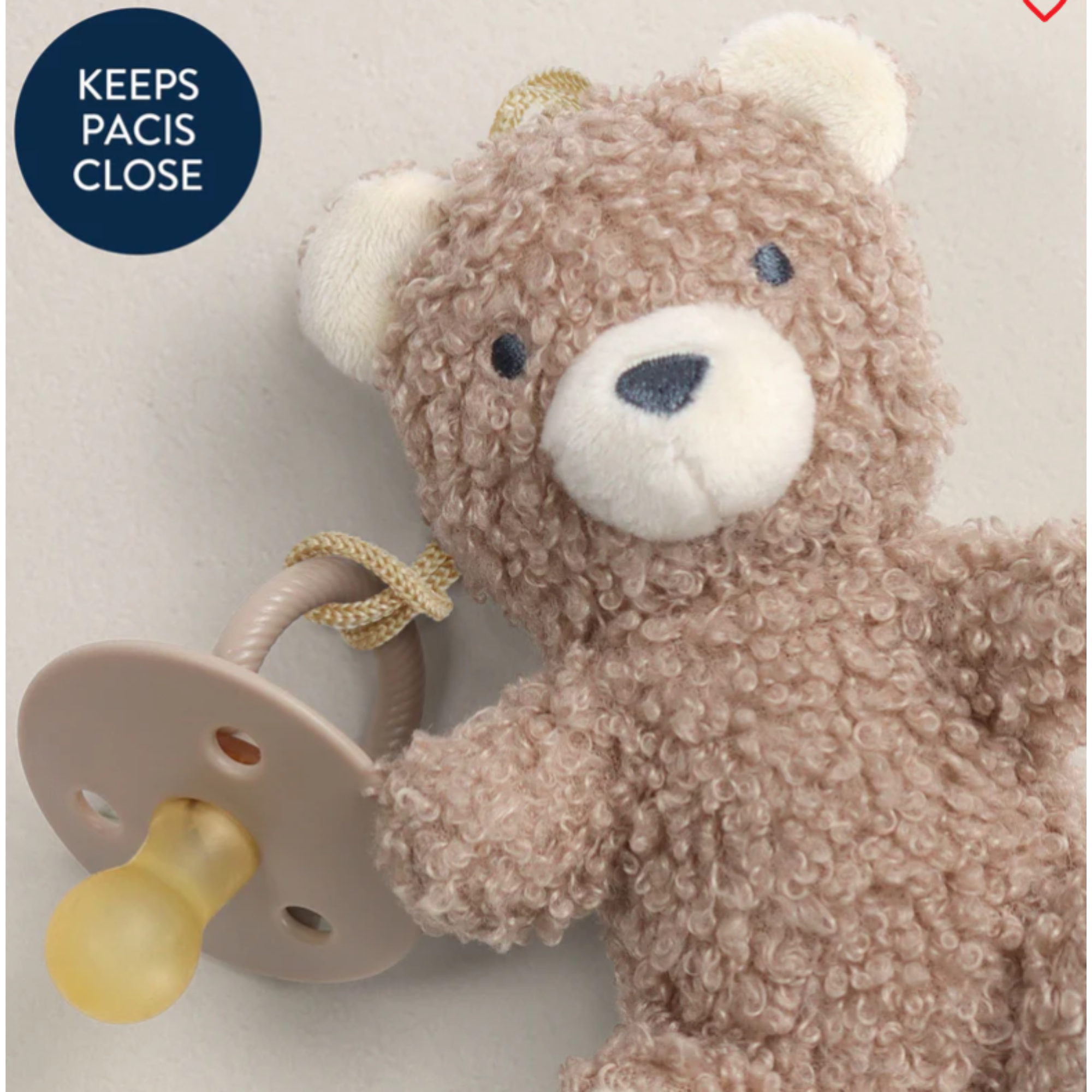 ITZY RITZY Bitzy Pal Natural Rubber Pacifier & Lovey