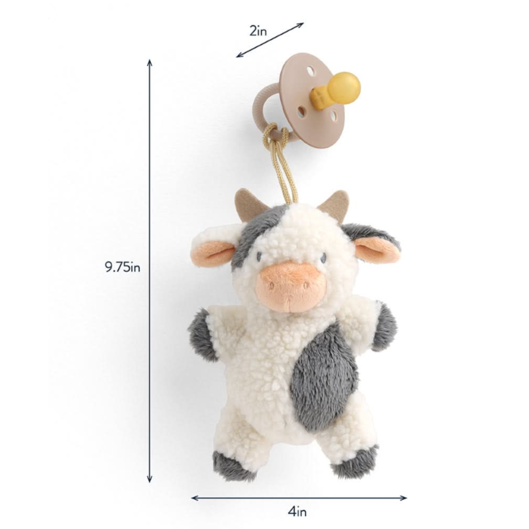 ITZY RITZY Bitzy Pal Natural Rubber Pacifier & Lovey