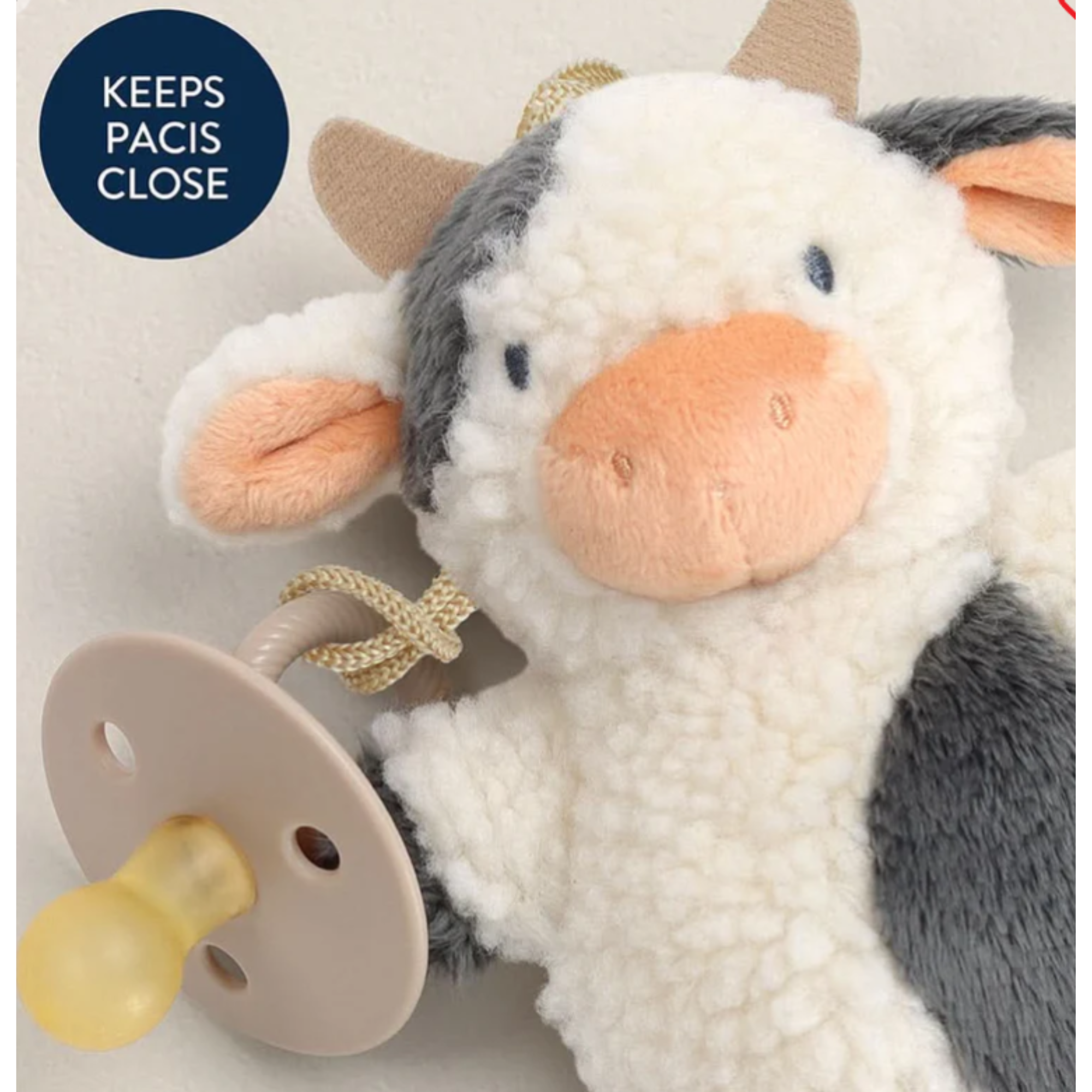 ITZY RITZY Bitzy Pal Natural Rubber Pacifier & Lovey