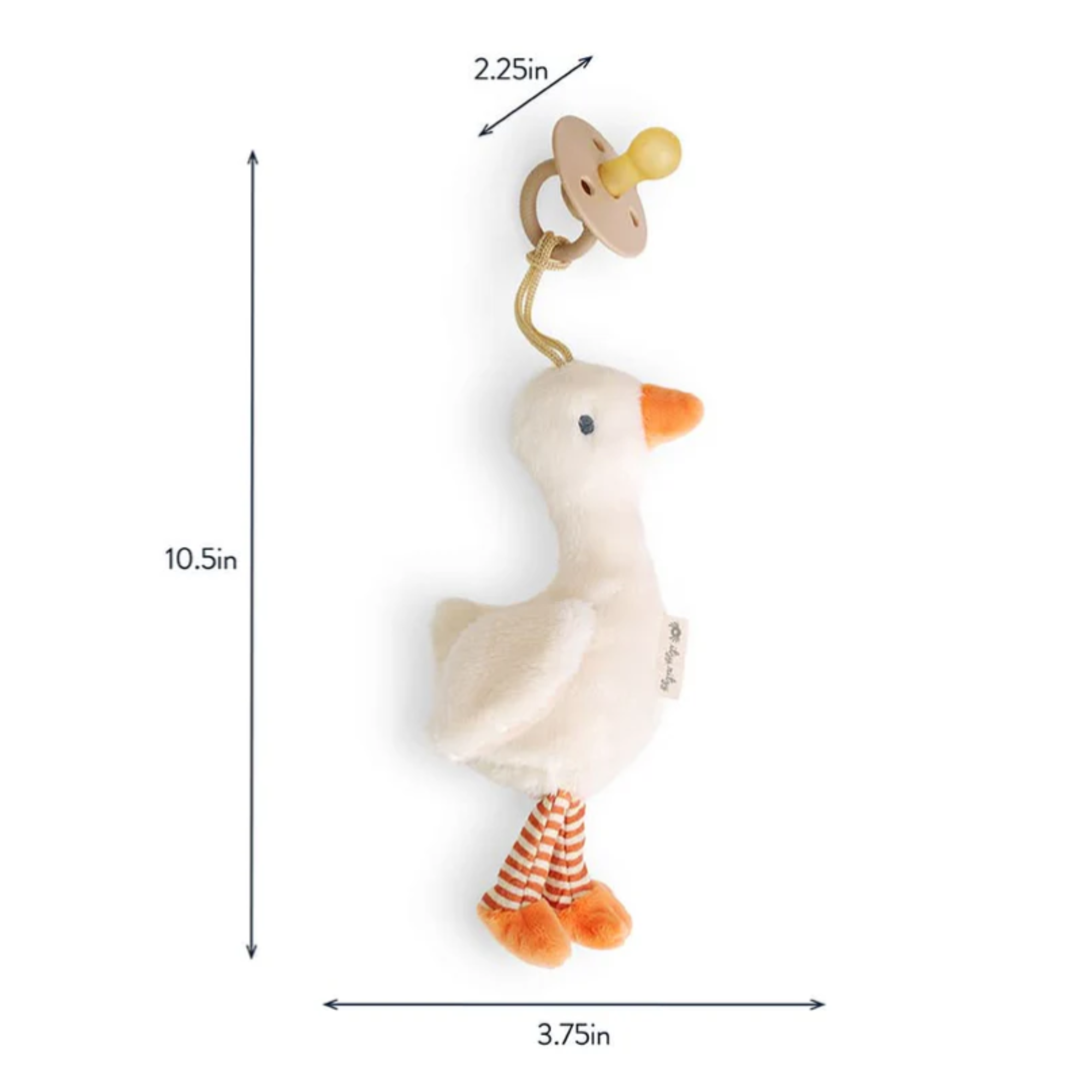 ITZY RITZY Bitzy Pal Natural Rubber Pacifier & Lovey