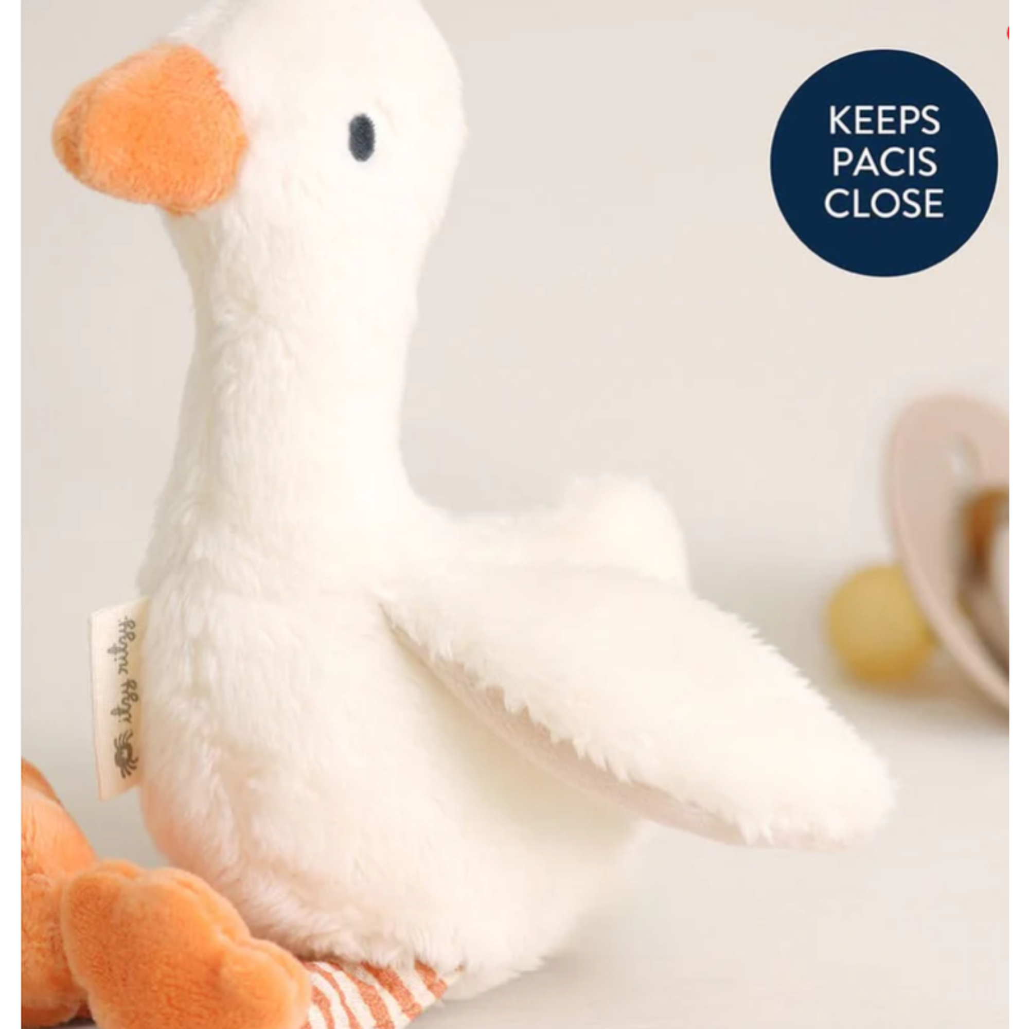 ITZY RITZY Bitzy Pal Natural Rubber Pacifier & Lovey
