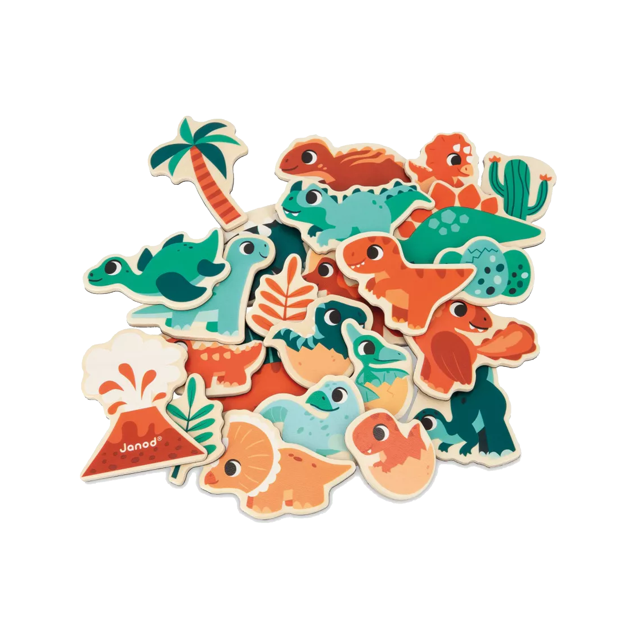 JANOD Dino Magnets Set 24pcs