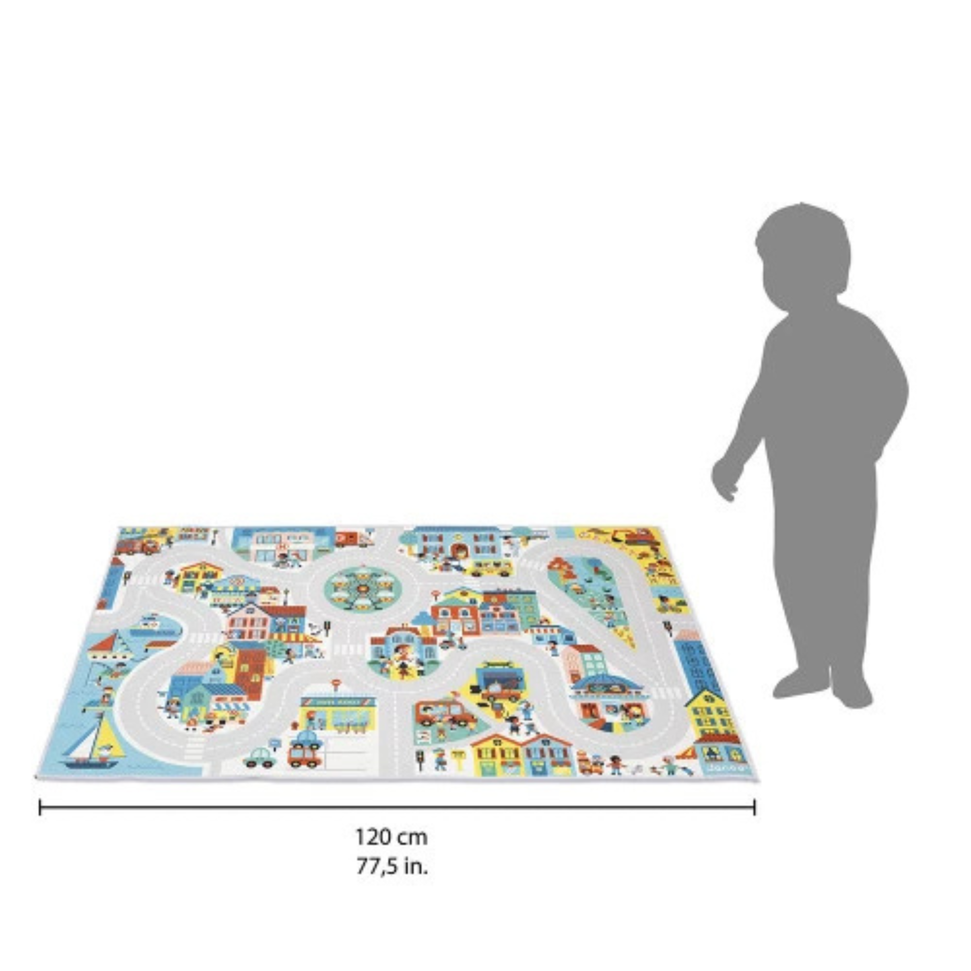 JANOD Cross Roads City Play Mat