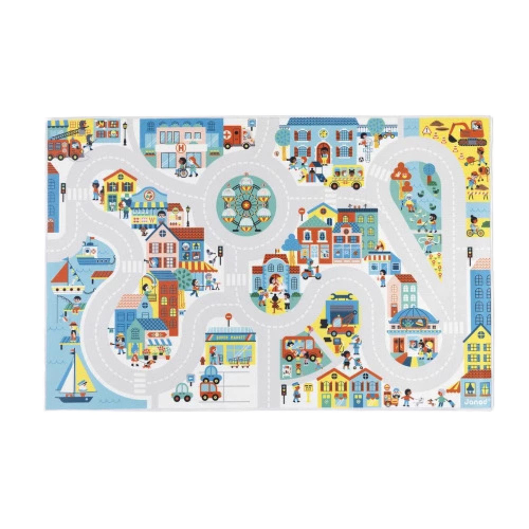 JANOD Cross Roads City Play Mat