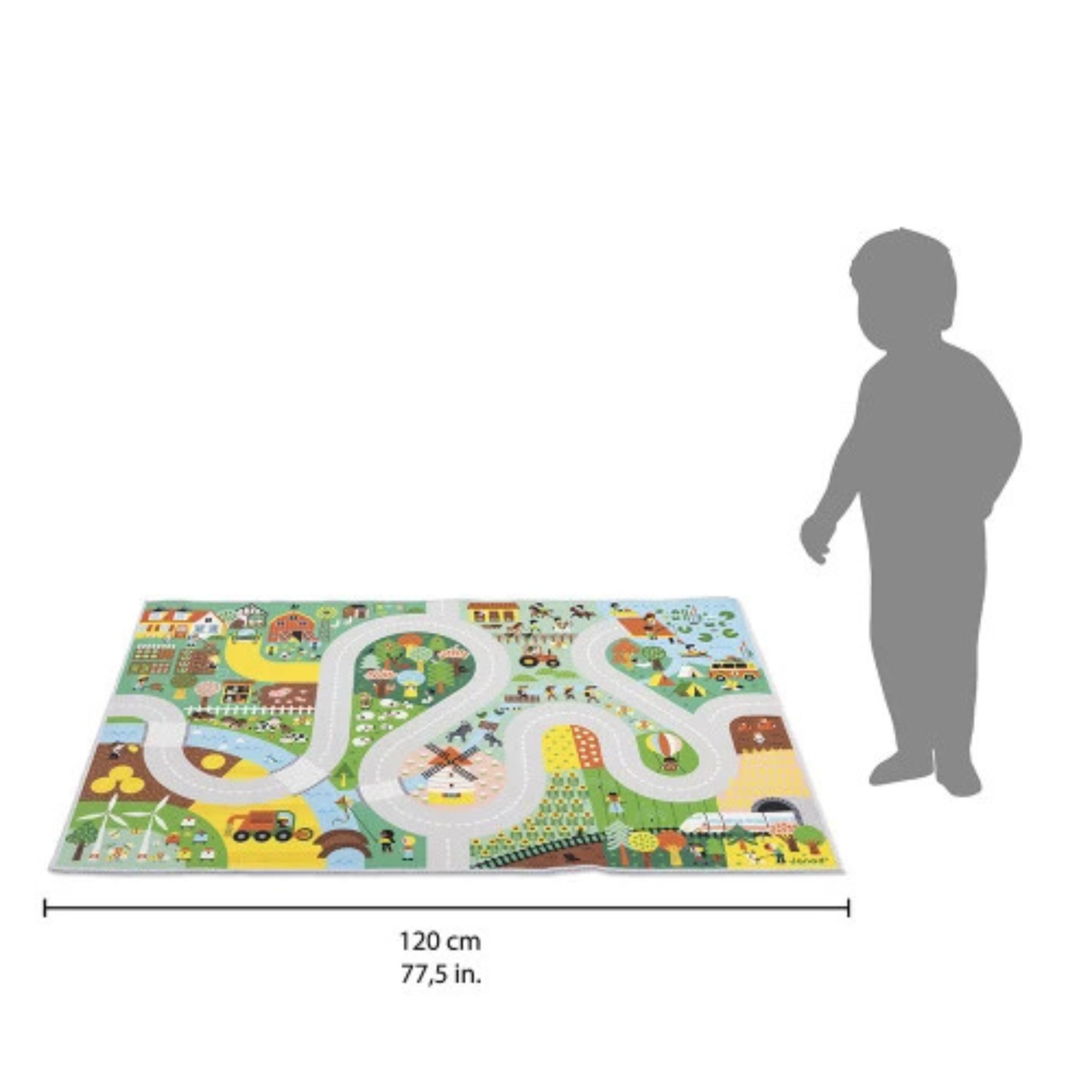 JANOD Cross Roads Countryside Play Mat