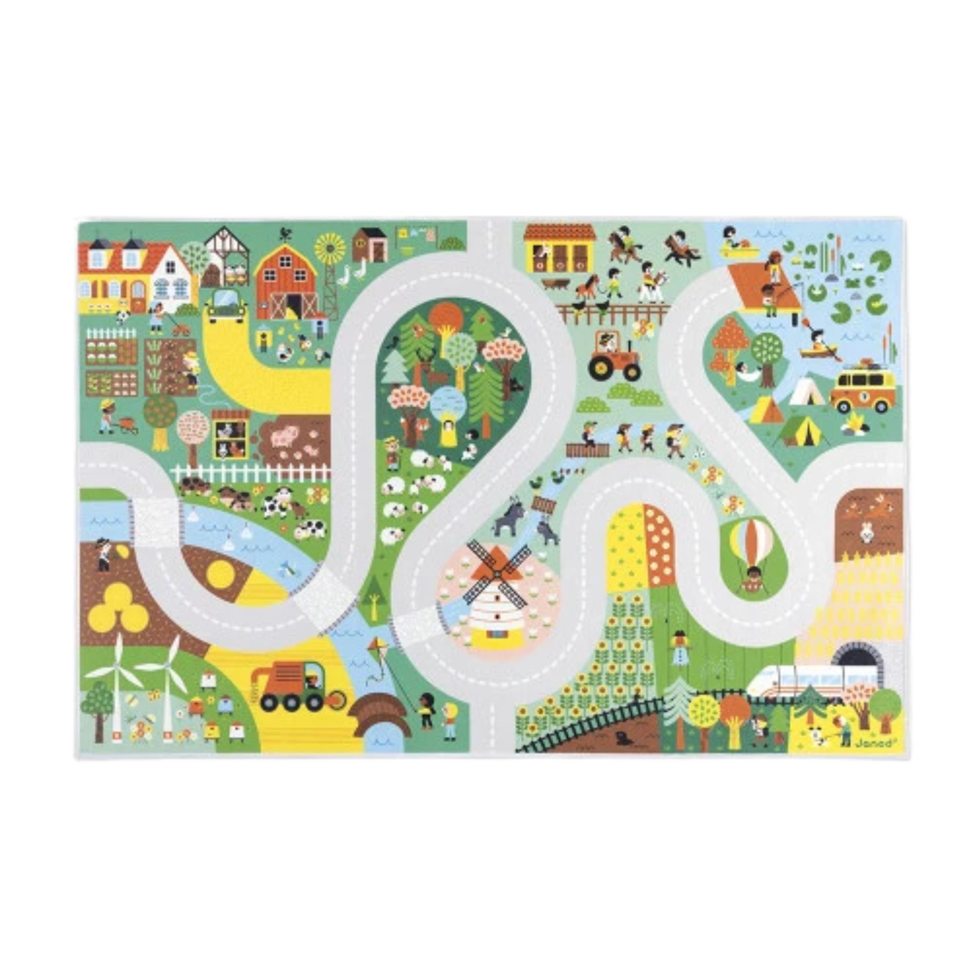 JANOD Cross Roads Countryside Play Mat