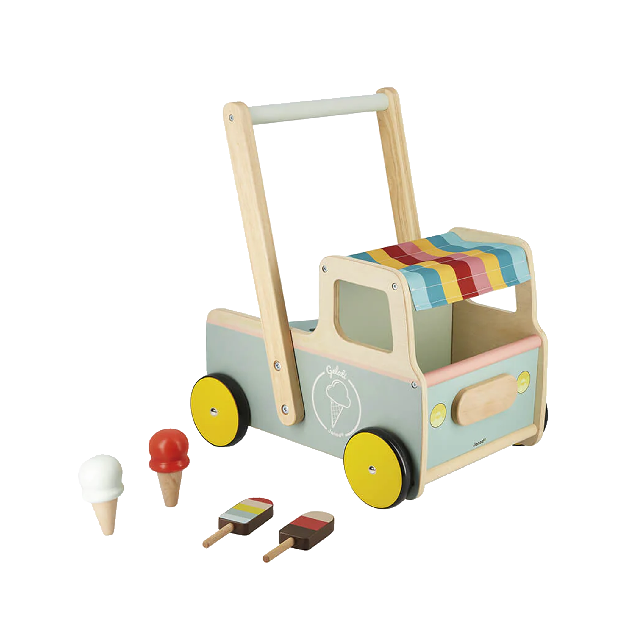 JANOD Ice Cream Cart Push-Along Trolley