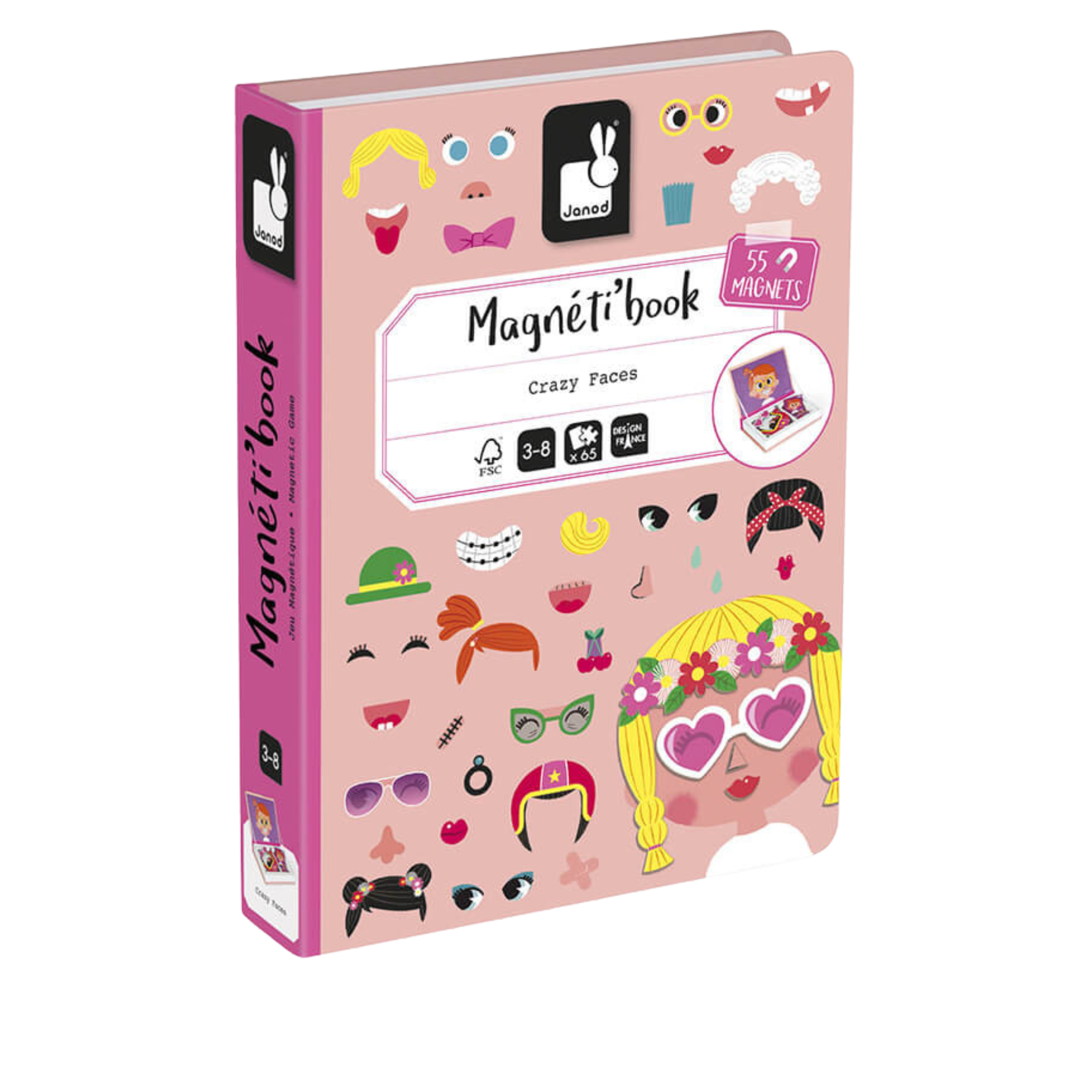 JANOD Magneti'Book - Girl's Crazy Faces