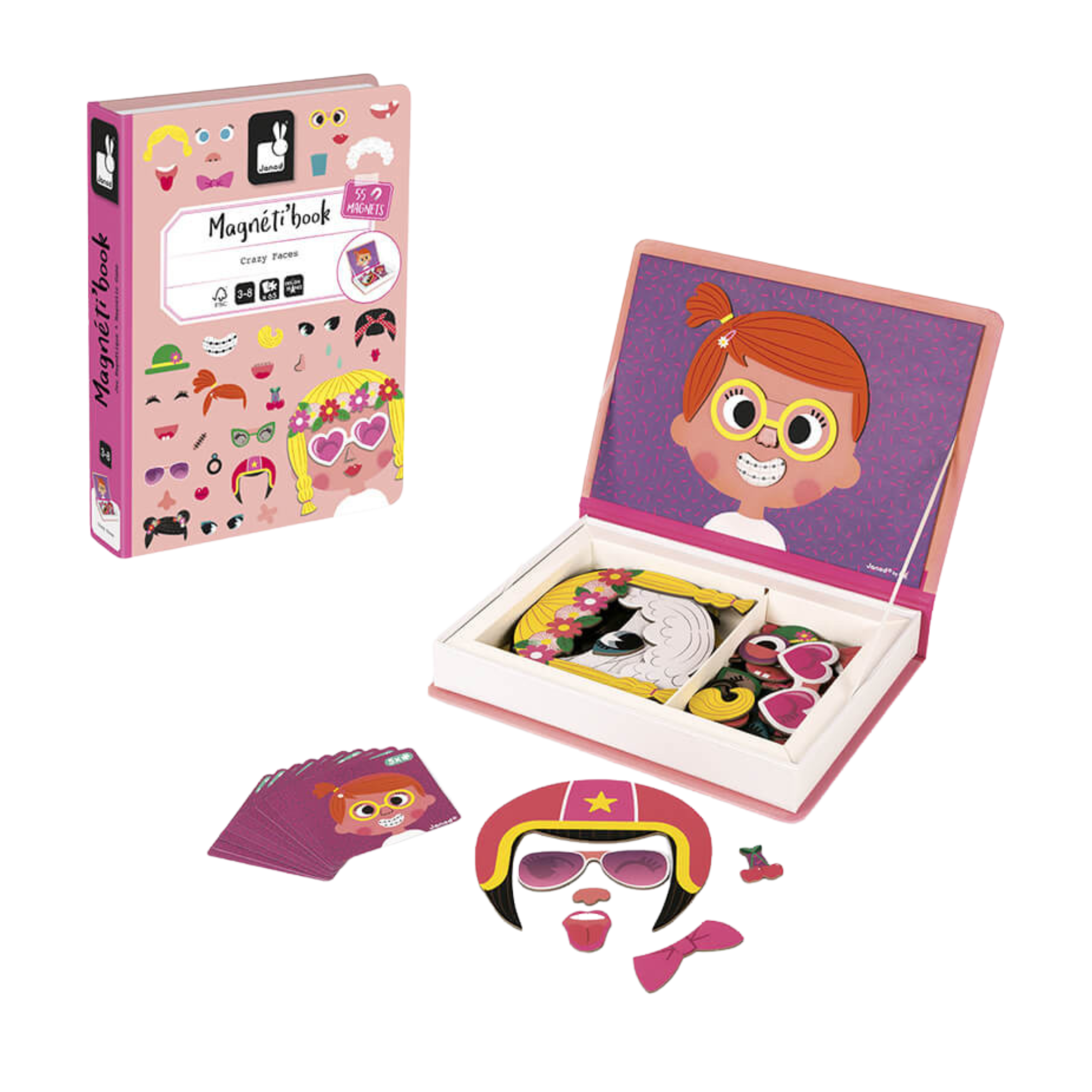 JANOD Magneti'Book - Girl's Crazy Faces