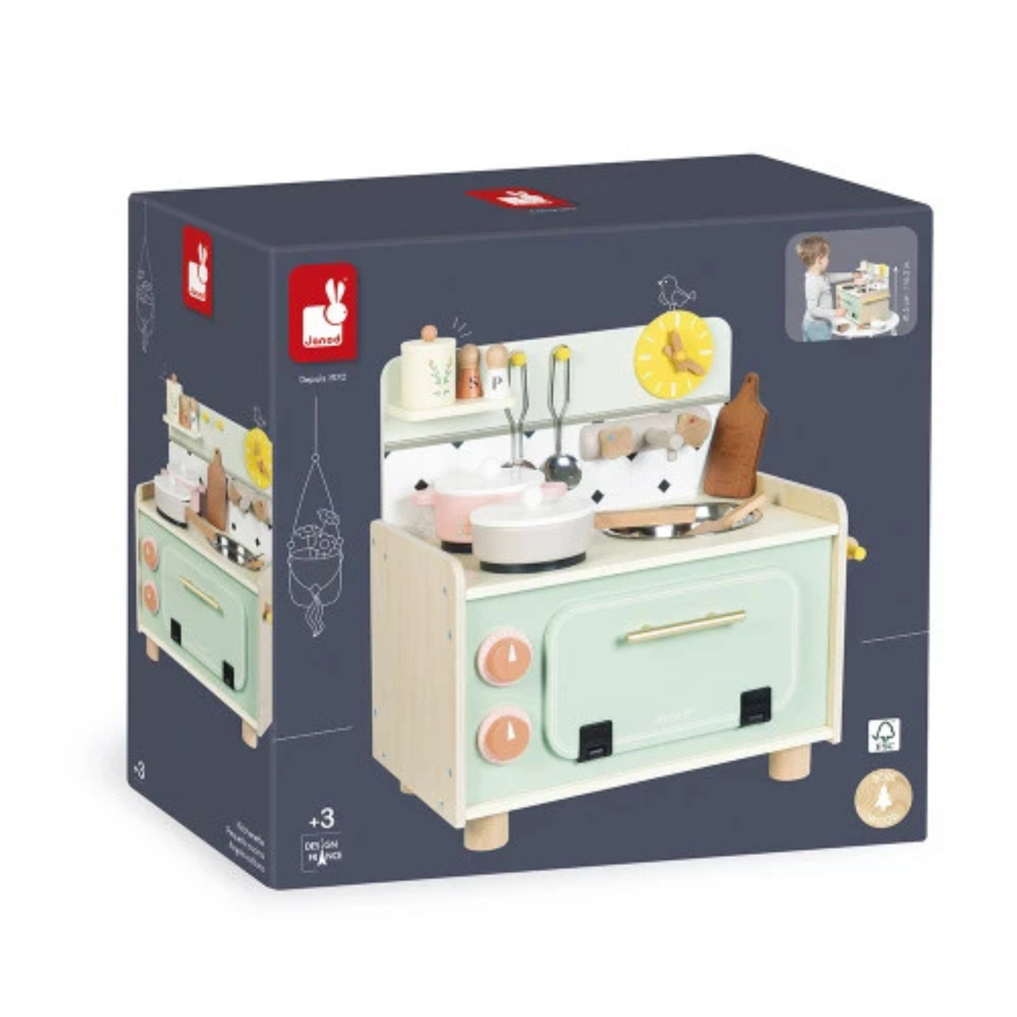 JANOD Shiny Grandma Small Wooden Kitchen