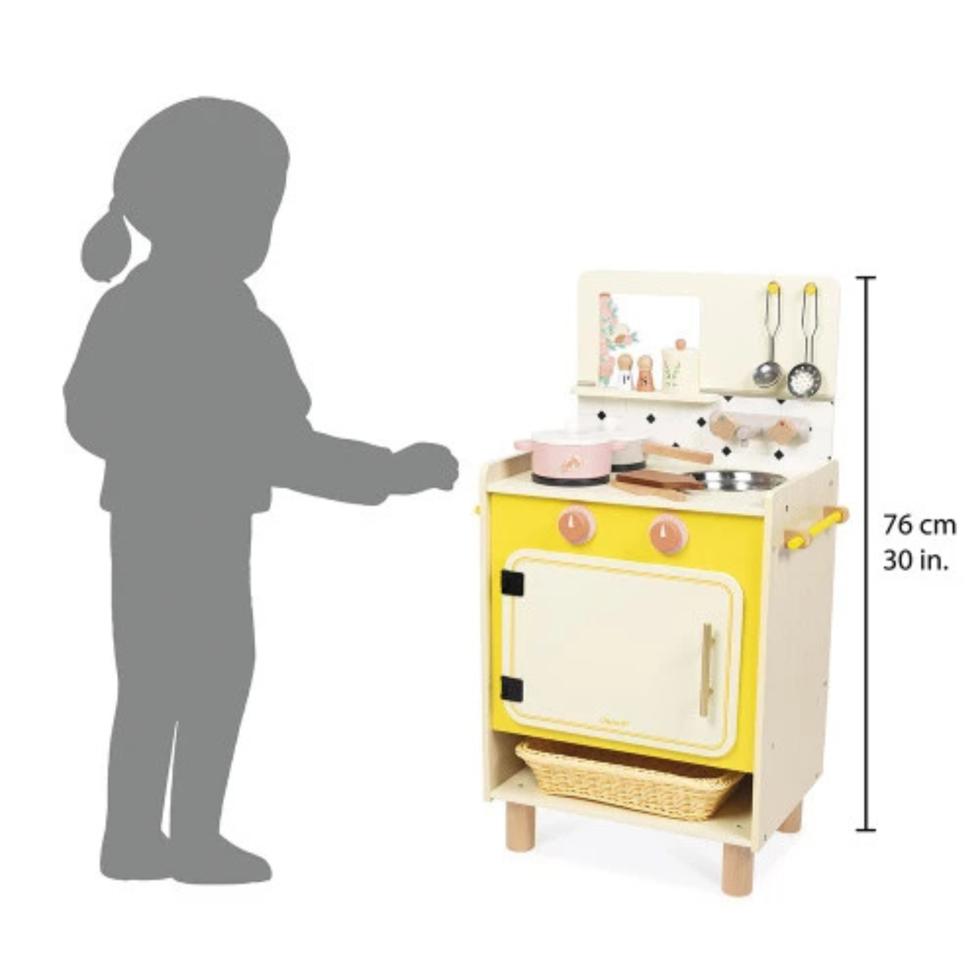 JANOD Shiny Grandma Wooden Kitchen