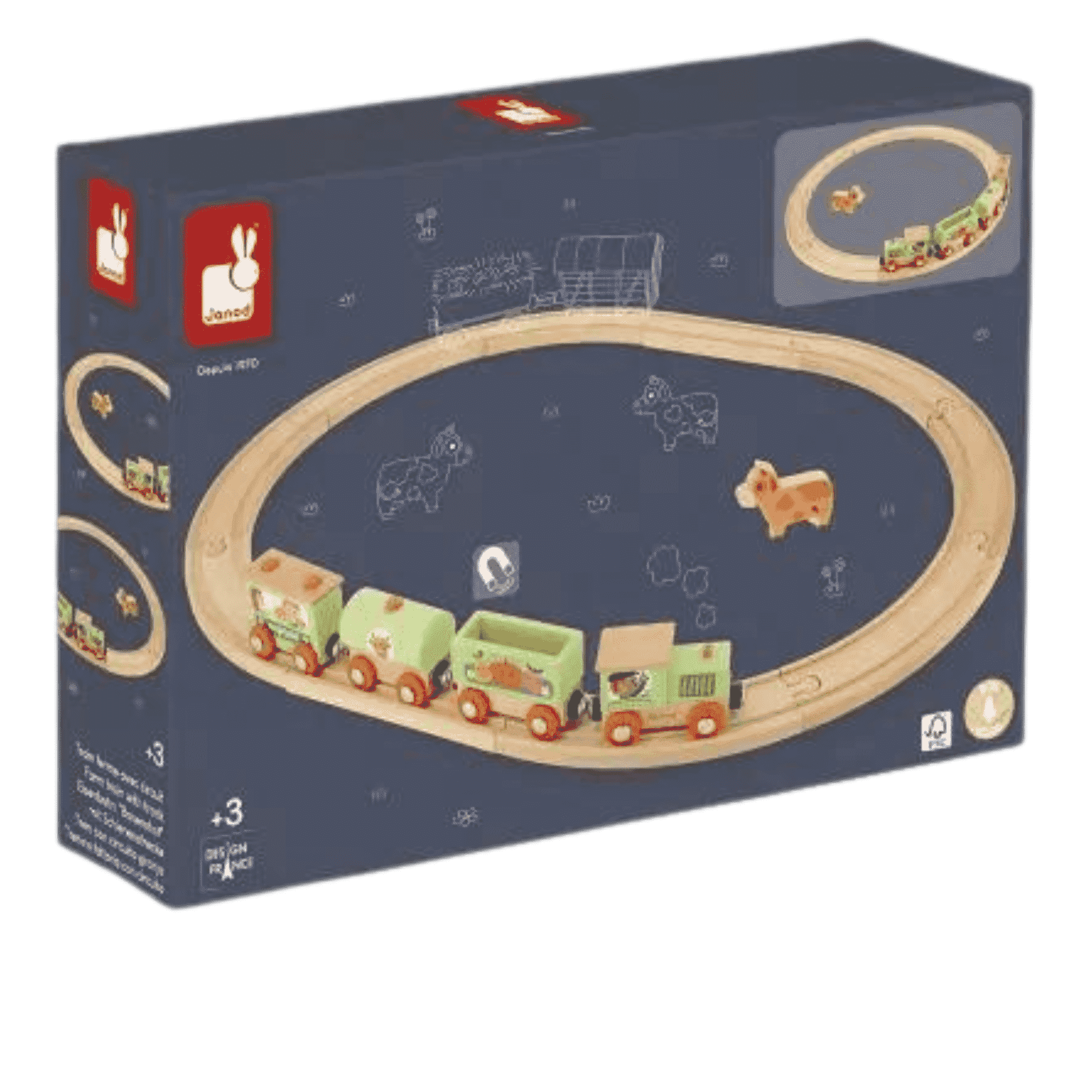 JANOD Story Farm Train With Tracks