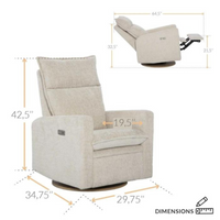 Thumbnail for JAYMAR Arya Swivel Glider & Recliner with footrest