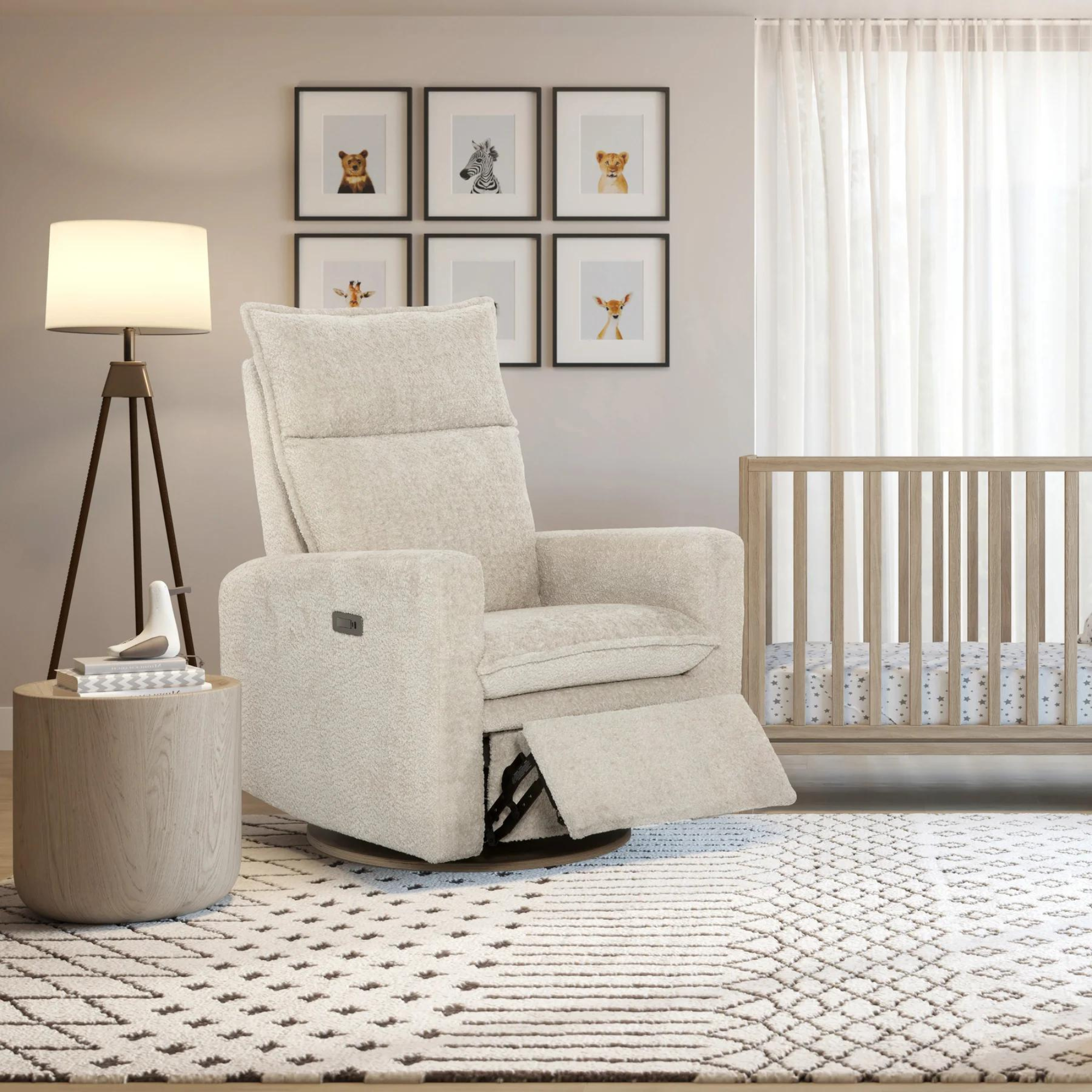 JAYMAR Arya Swivel Motorized Glider & Recliner with footrest