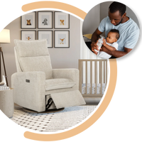 Thumbnail for JAYMAR Arya Swivel Motorized Glider & Recliner with footrest